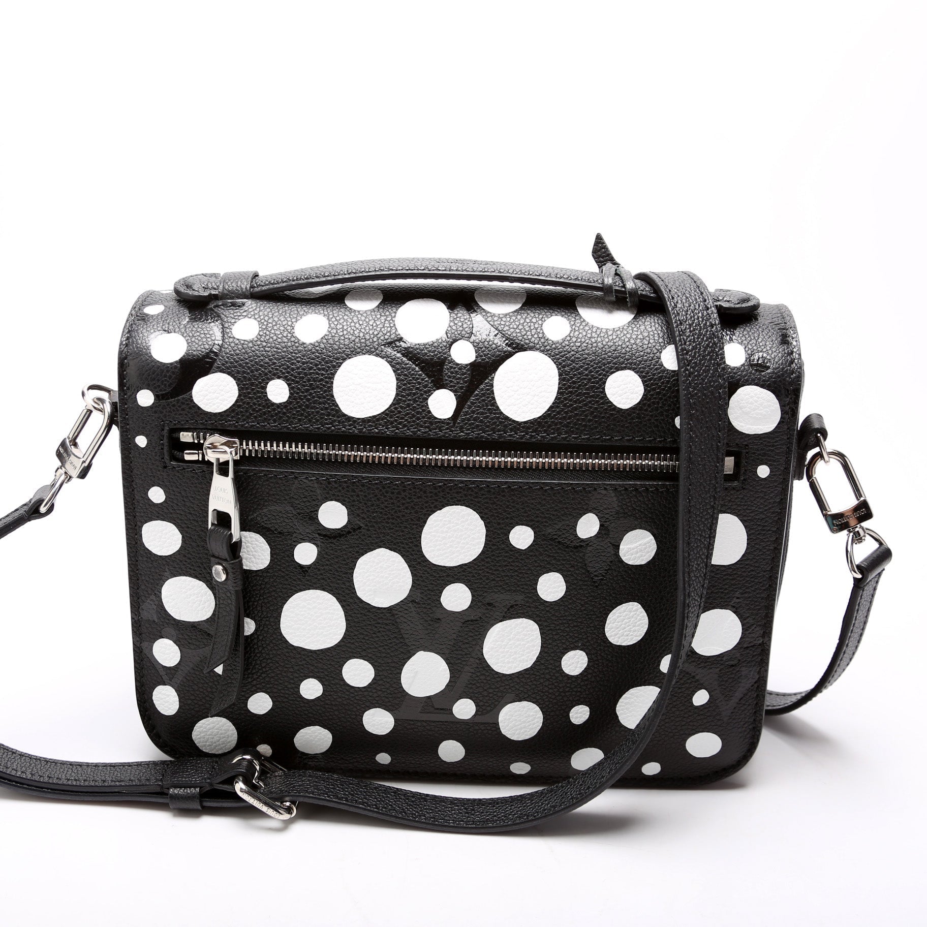 Louis Vuitton Pochette Metis Kusama Empreinte Clutch Bag