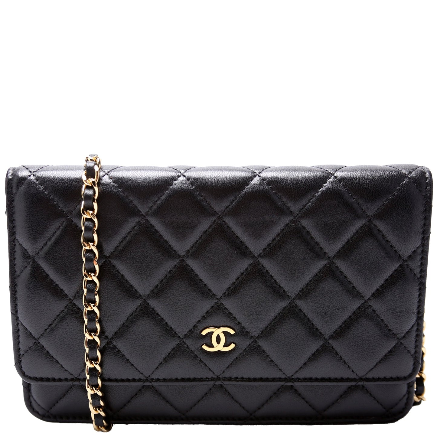Chanel WOC Classic Quilted Lambskin Clutch Bag Lambskin 2