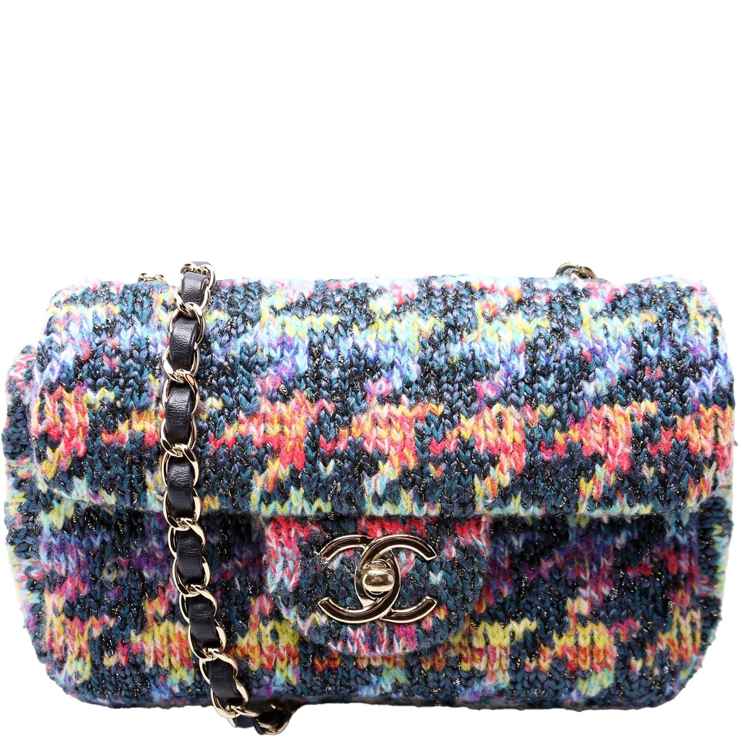 Chanel Rectangle Flap Knit 30M Mini Bag