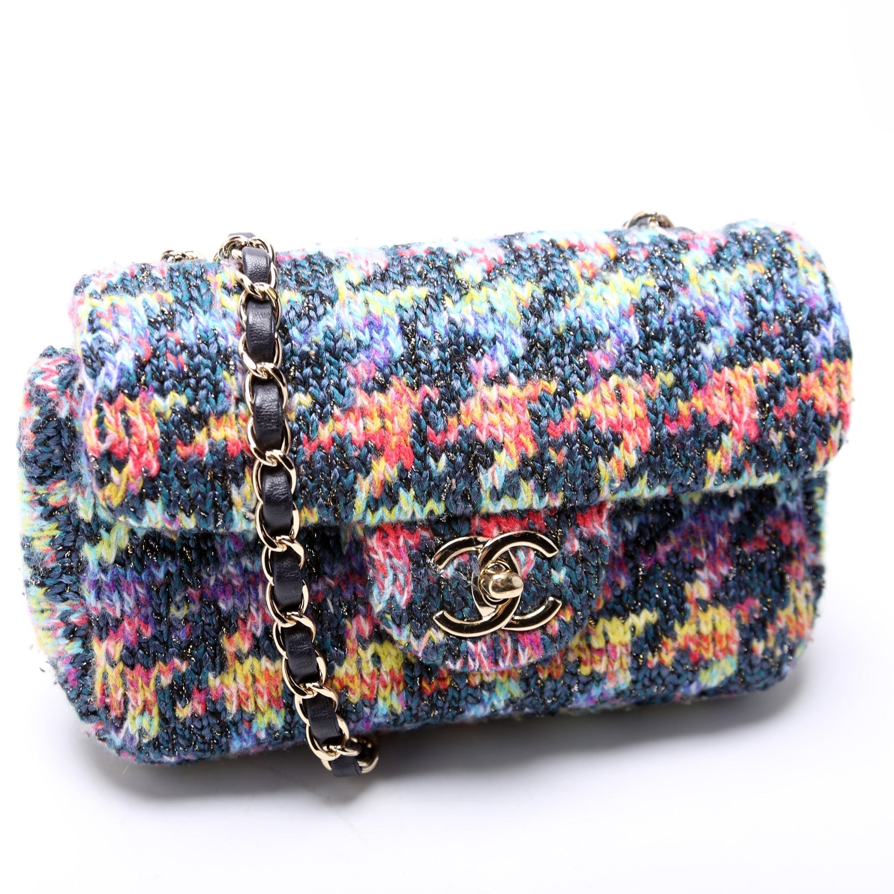 Chanel Rectangle Flap Knit 30M Mini Bag