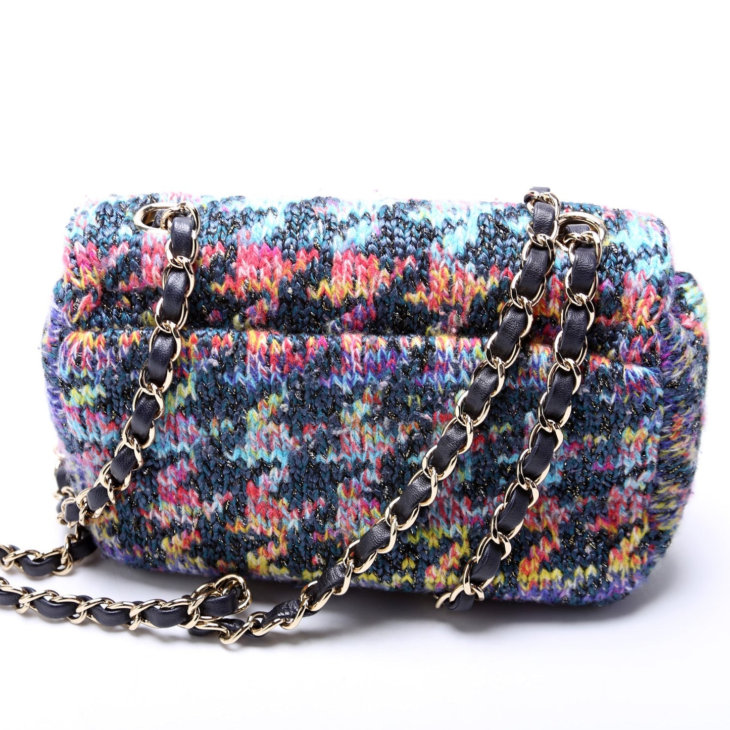 Chanel Rectangle Flap Knit 30M Mini Bag