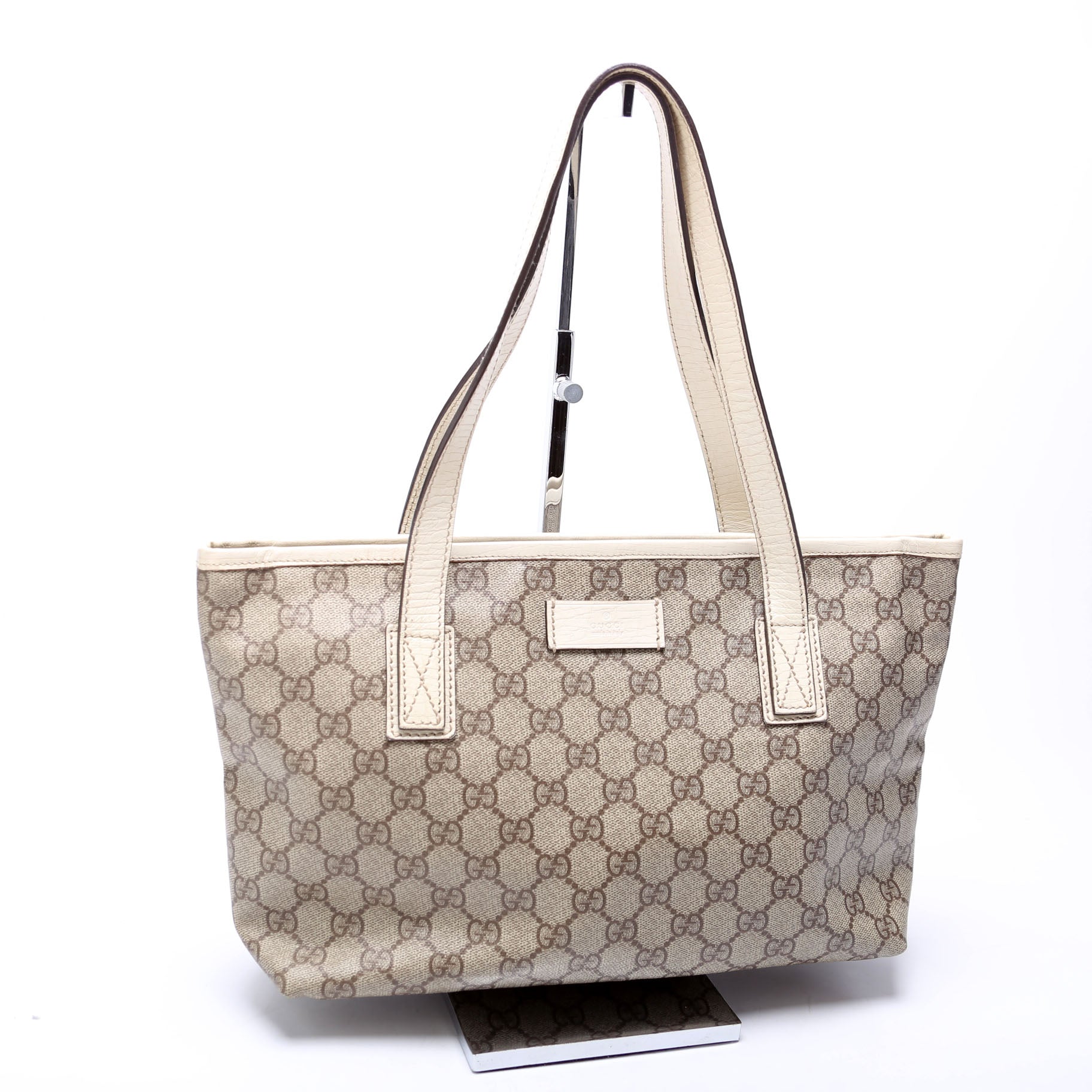 Gucci GG Supreme Zip Small Tote Bag Zip Tote