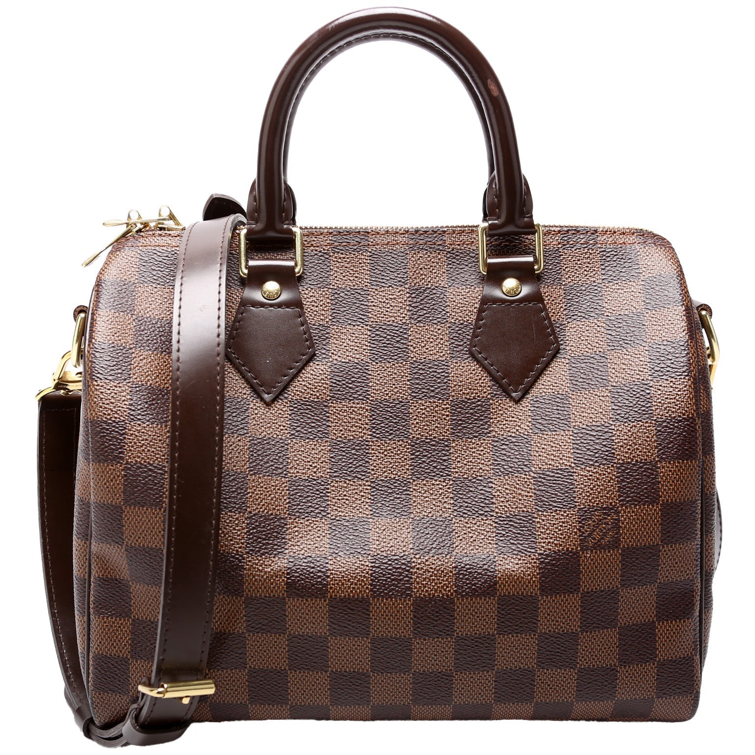 Louis Vuitton Speedy 25 Bandouliere Ebene Damier Handbag Ebene 14