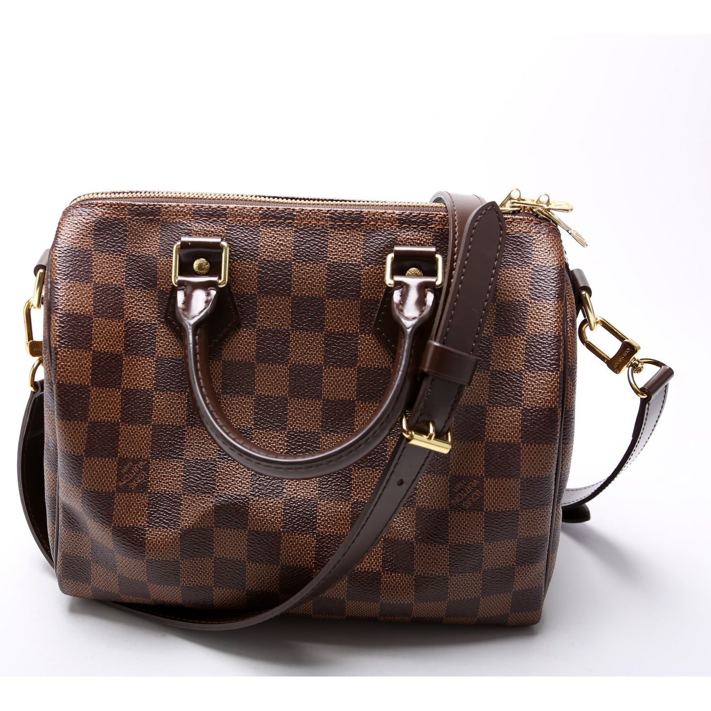 Louis Vuitton Speedy 25 Bandouliere Ebene Damier Handbag Ebene 14