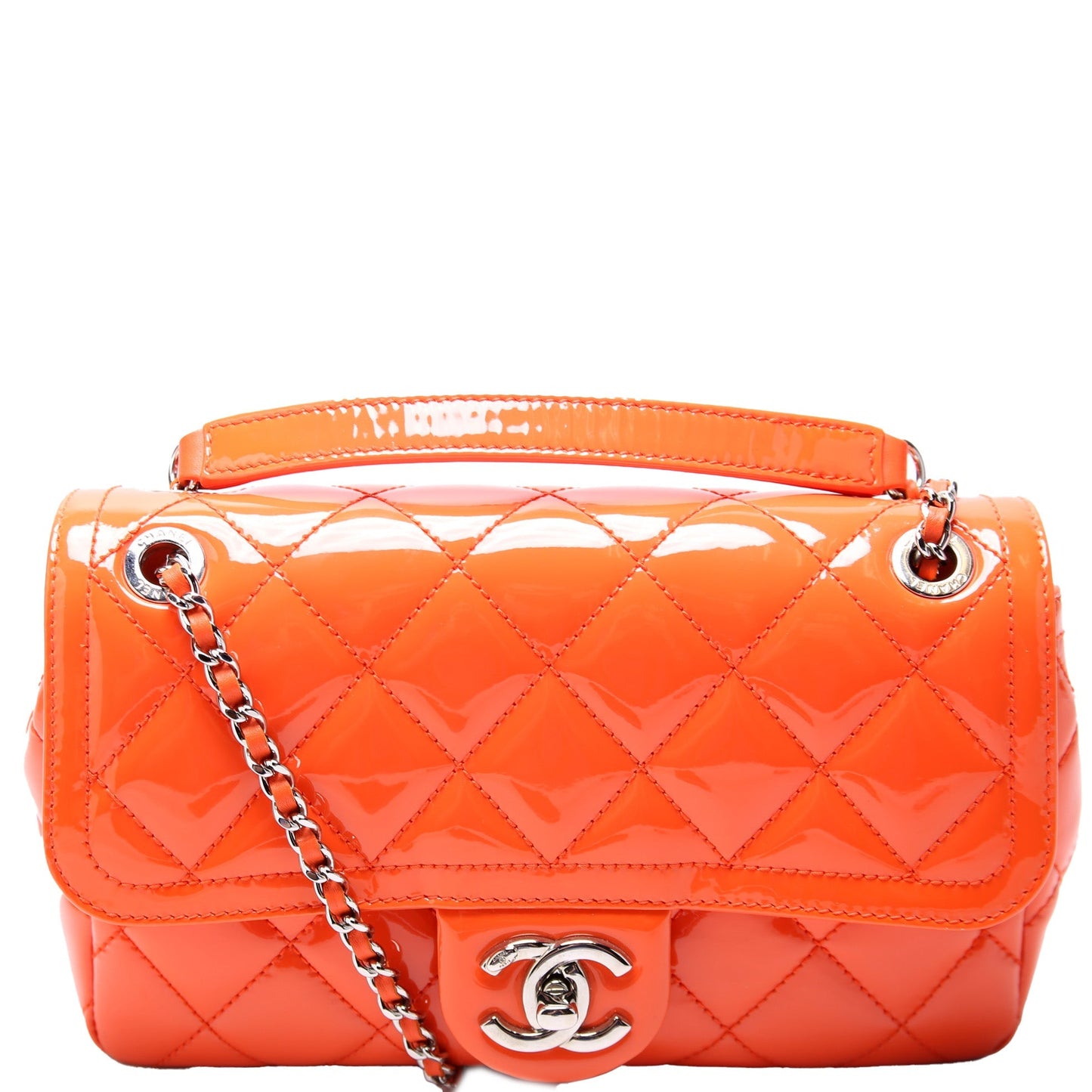 Chanel Coco Shine Flap Patent 20M Small Handbag