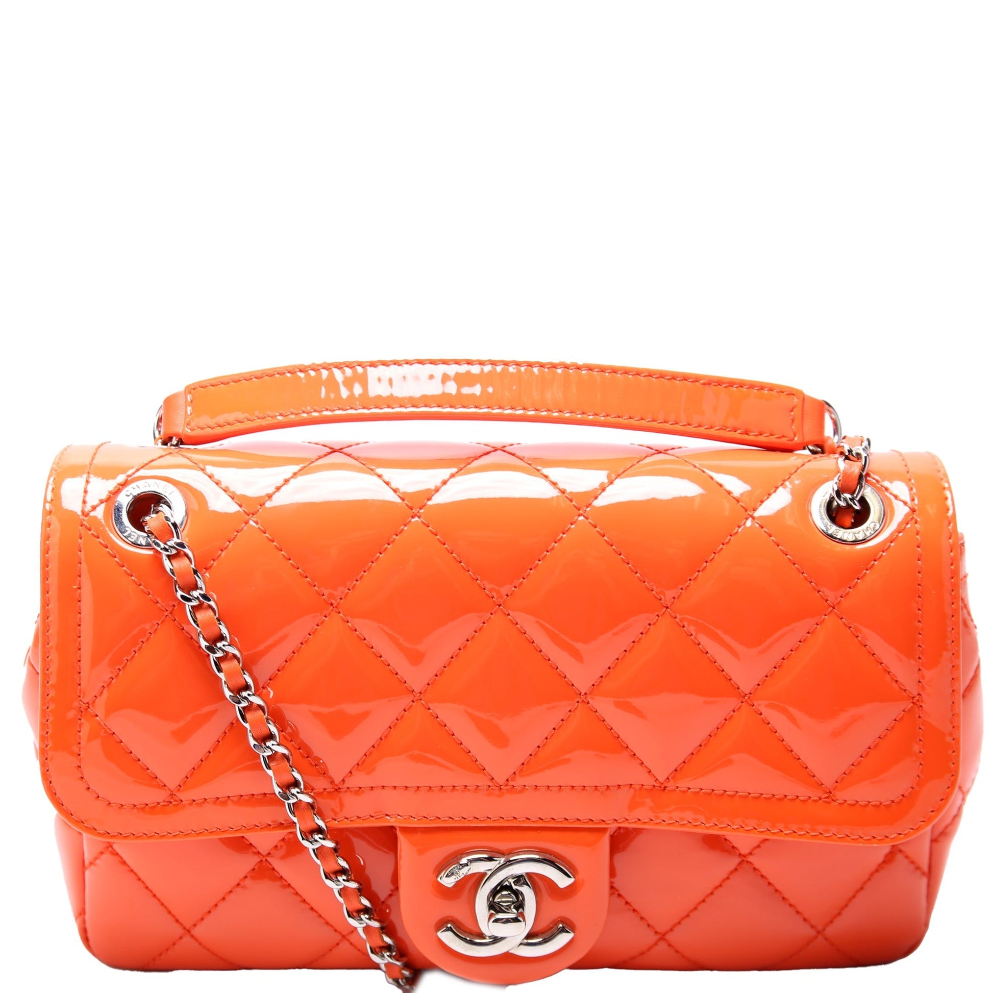 Chanel Coco Shine Flap Patent 20M Small Handbag