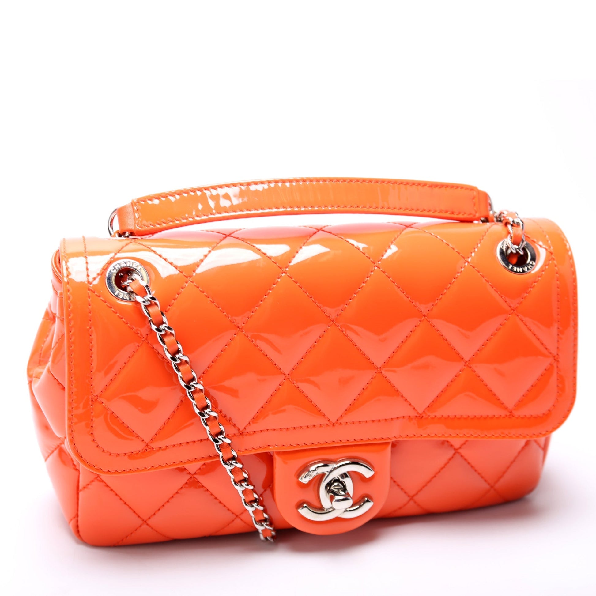 Chanel Coco Shine Flap Patent 20M Small Handbag