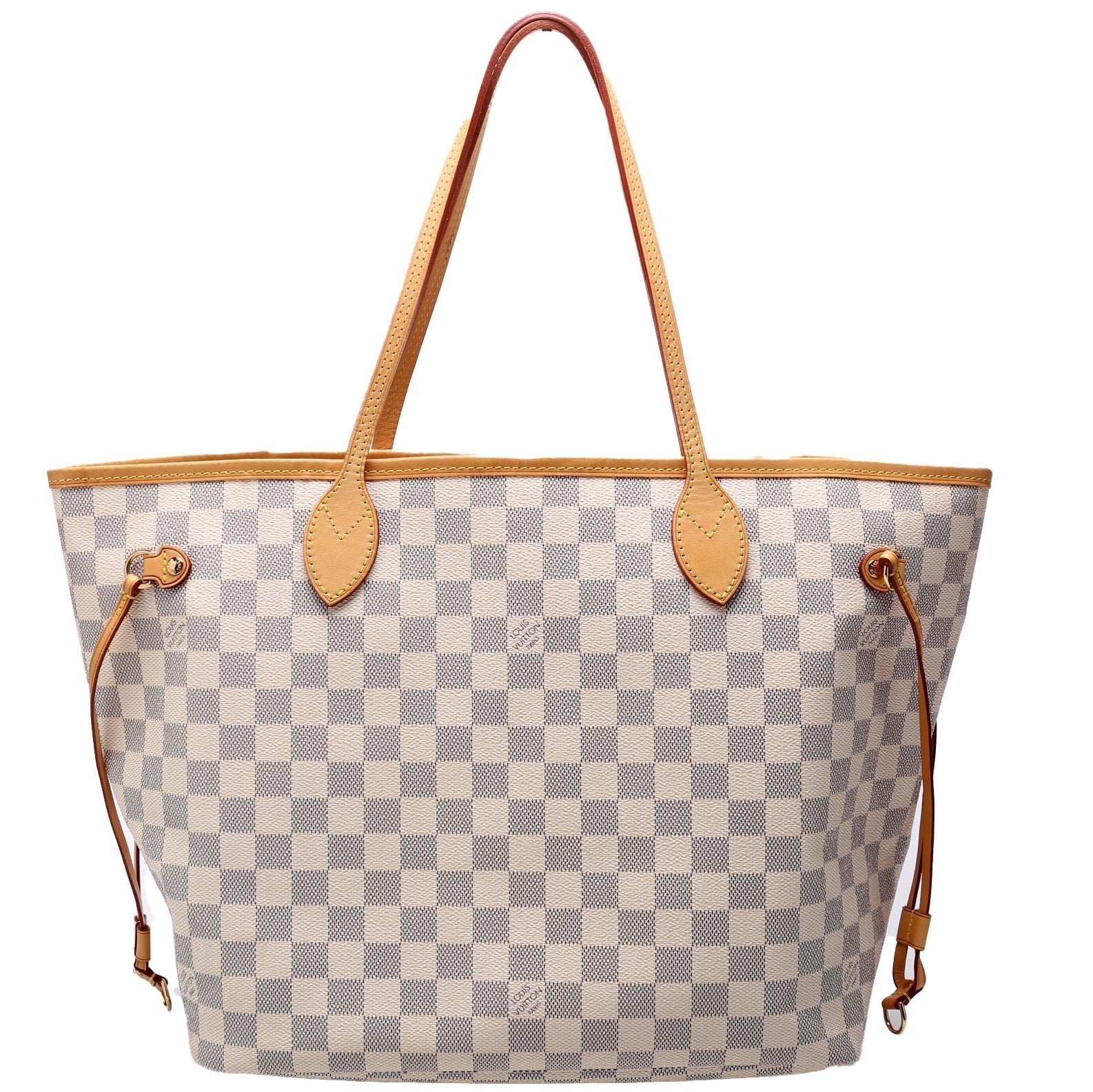 Louis Vuitton Neverfull W MM Azur Damier Wallet Case Azur 9