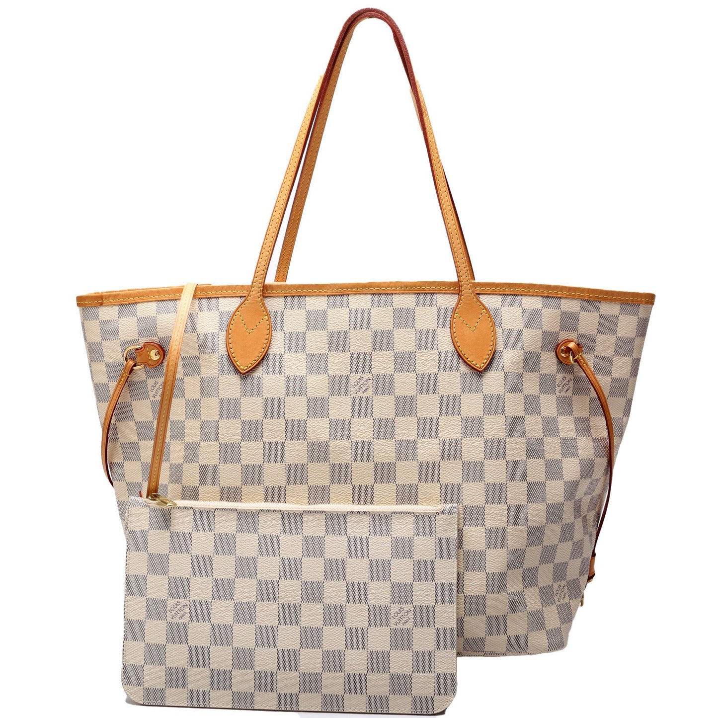 Louis Vuitton Neverfull W MM Azur Damier Wallet Case Azur 15