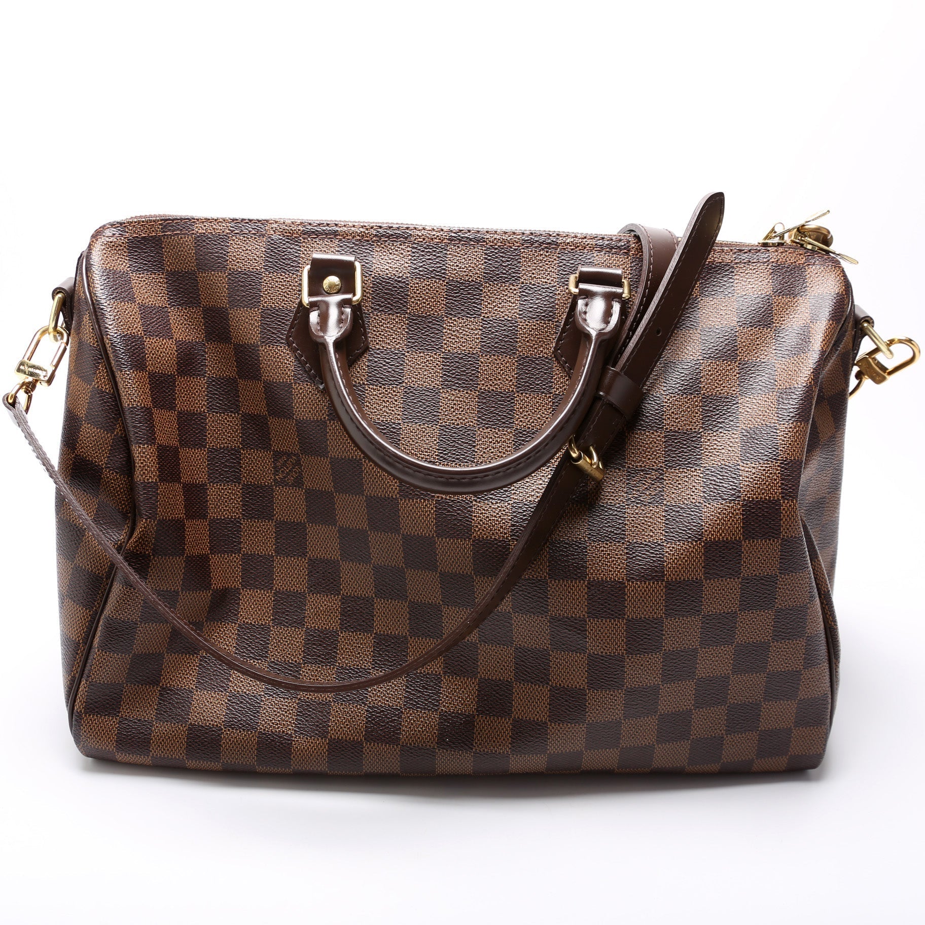 Louis Vuitton Speedy 35 Bandouliere Ebene Damier Handbag Ebene 12
