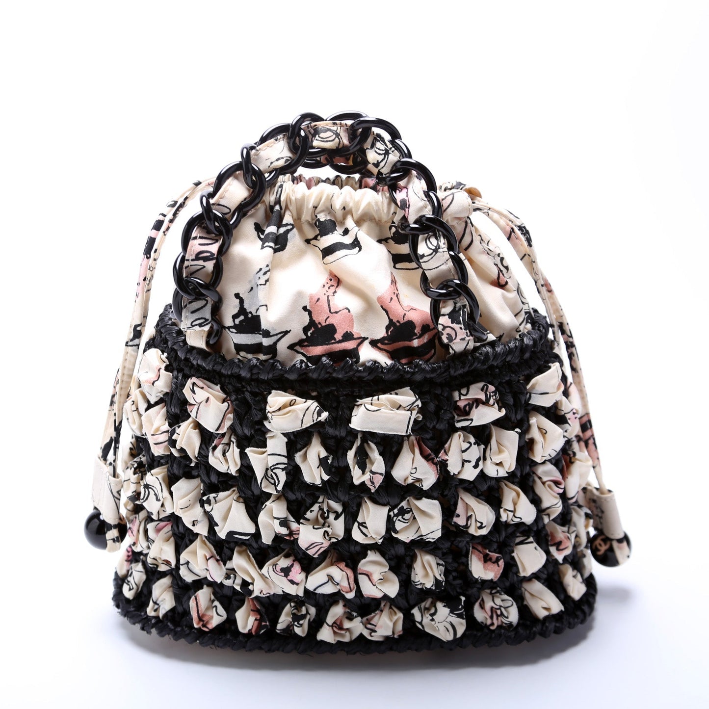 Chanel Sac Bourse Toile Handbag