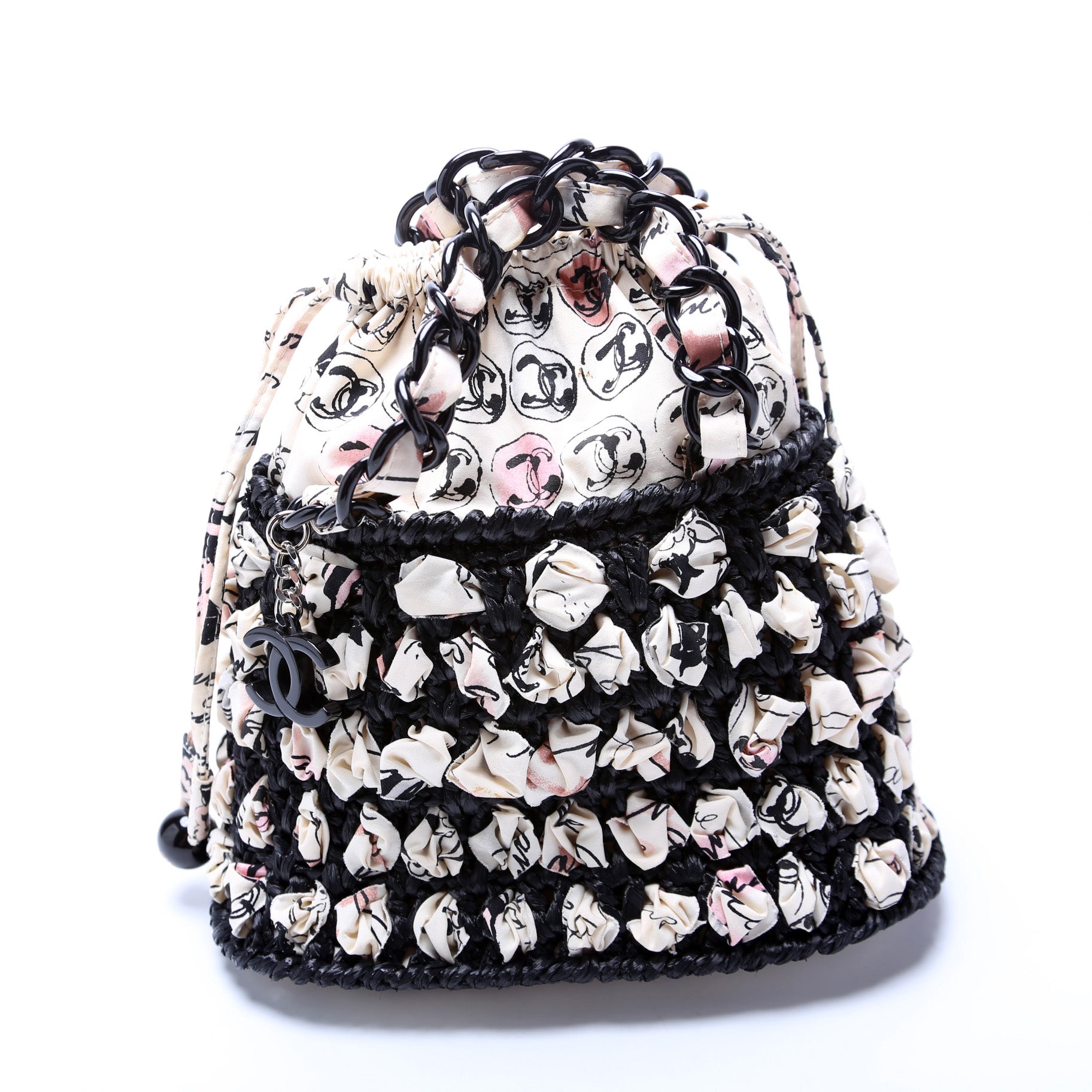 Chanel Sac Bourse Toile Handbag