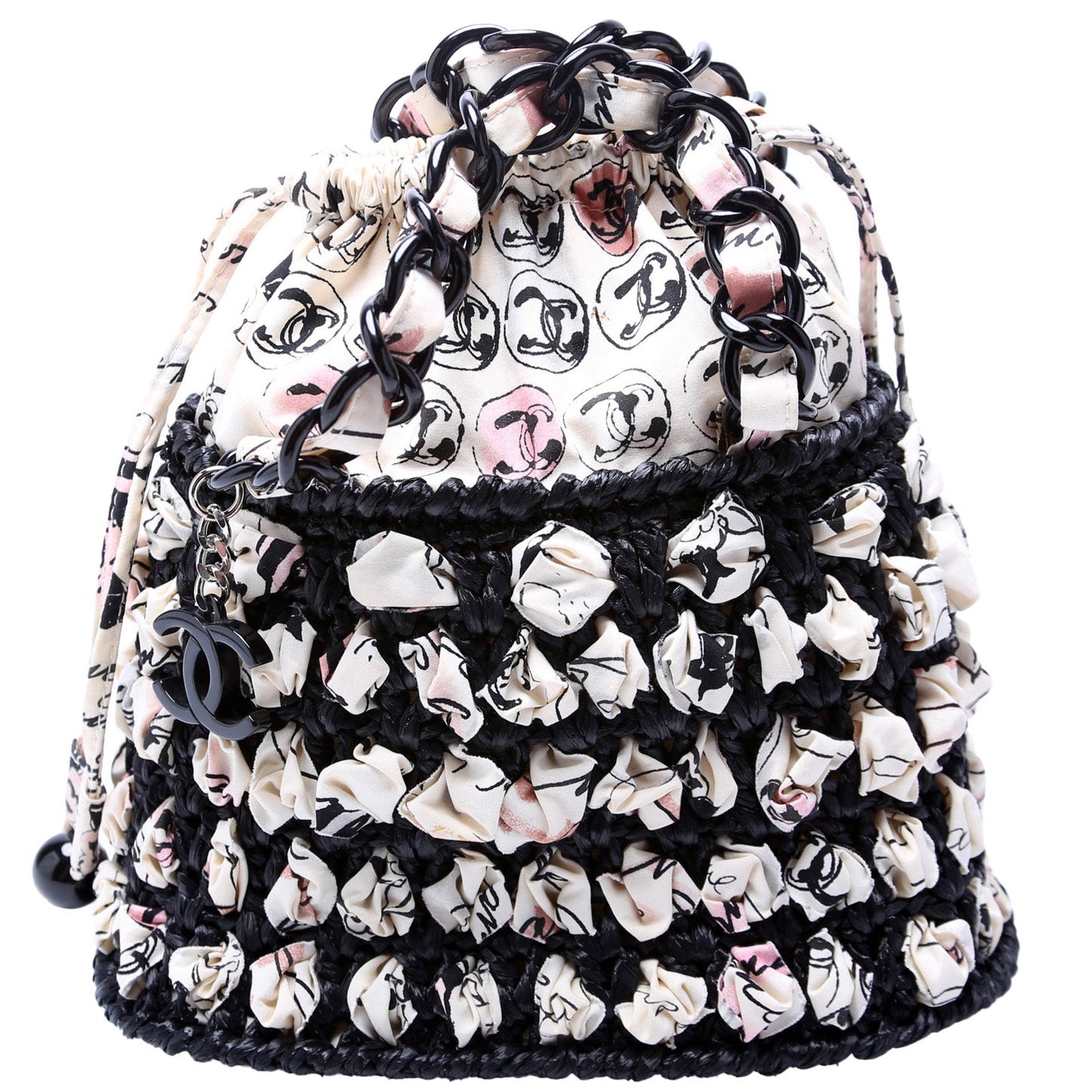 Chanel Sac Bourse Toile Handbag