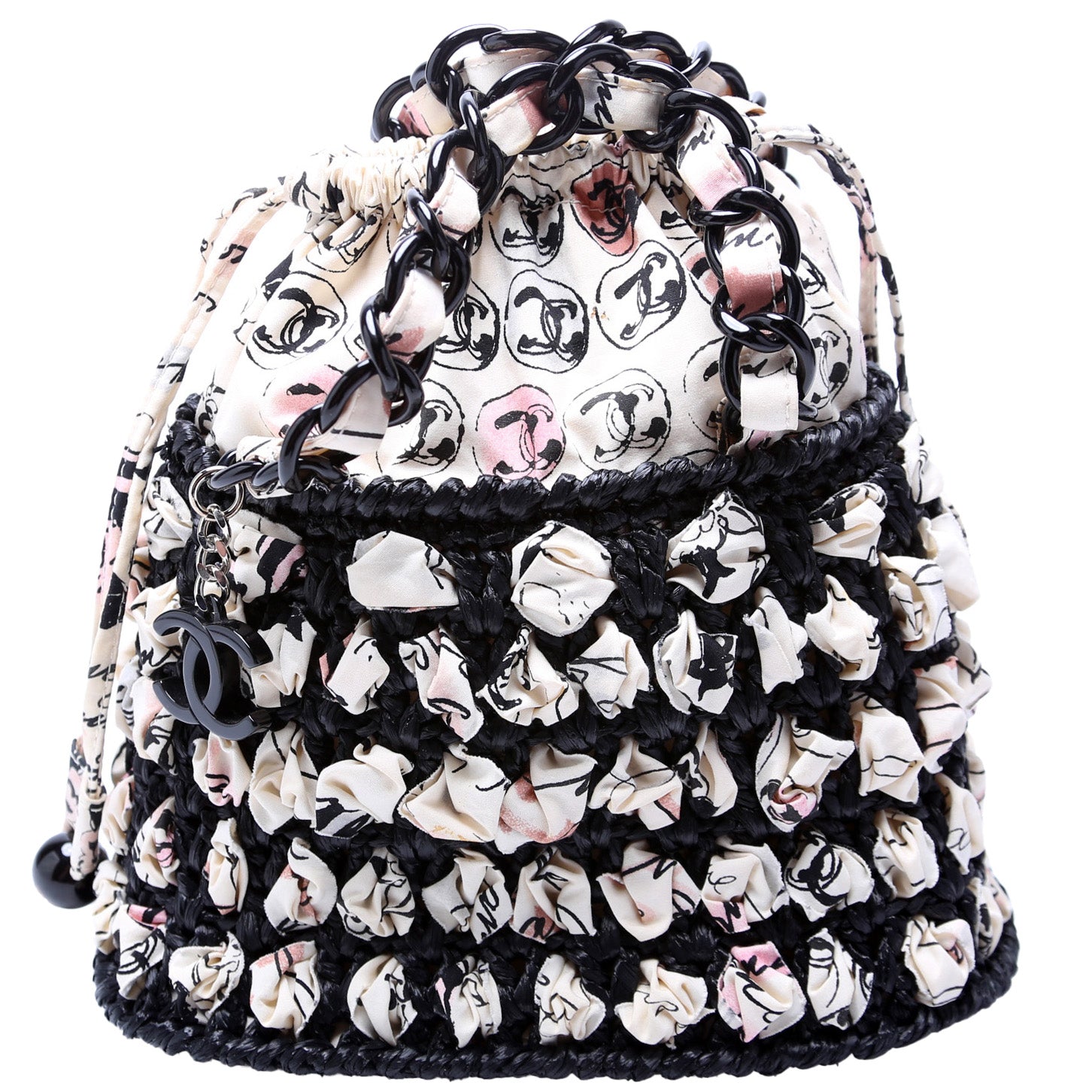 Chanel Sac Bourse Toile Handbag