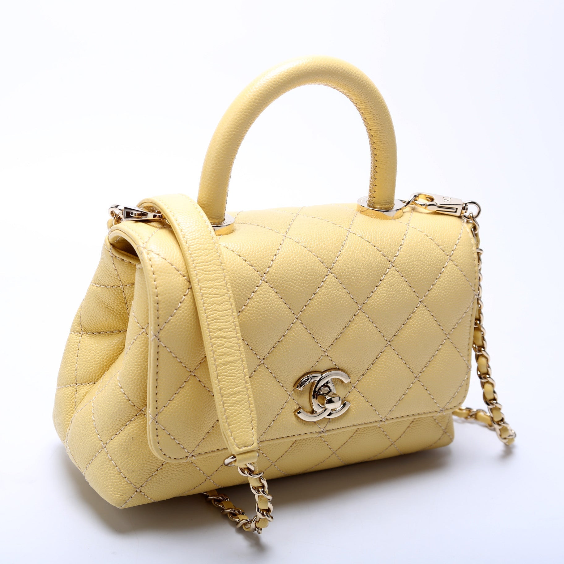 Chanel Coco Top Handle Caviar Mini Bag