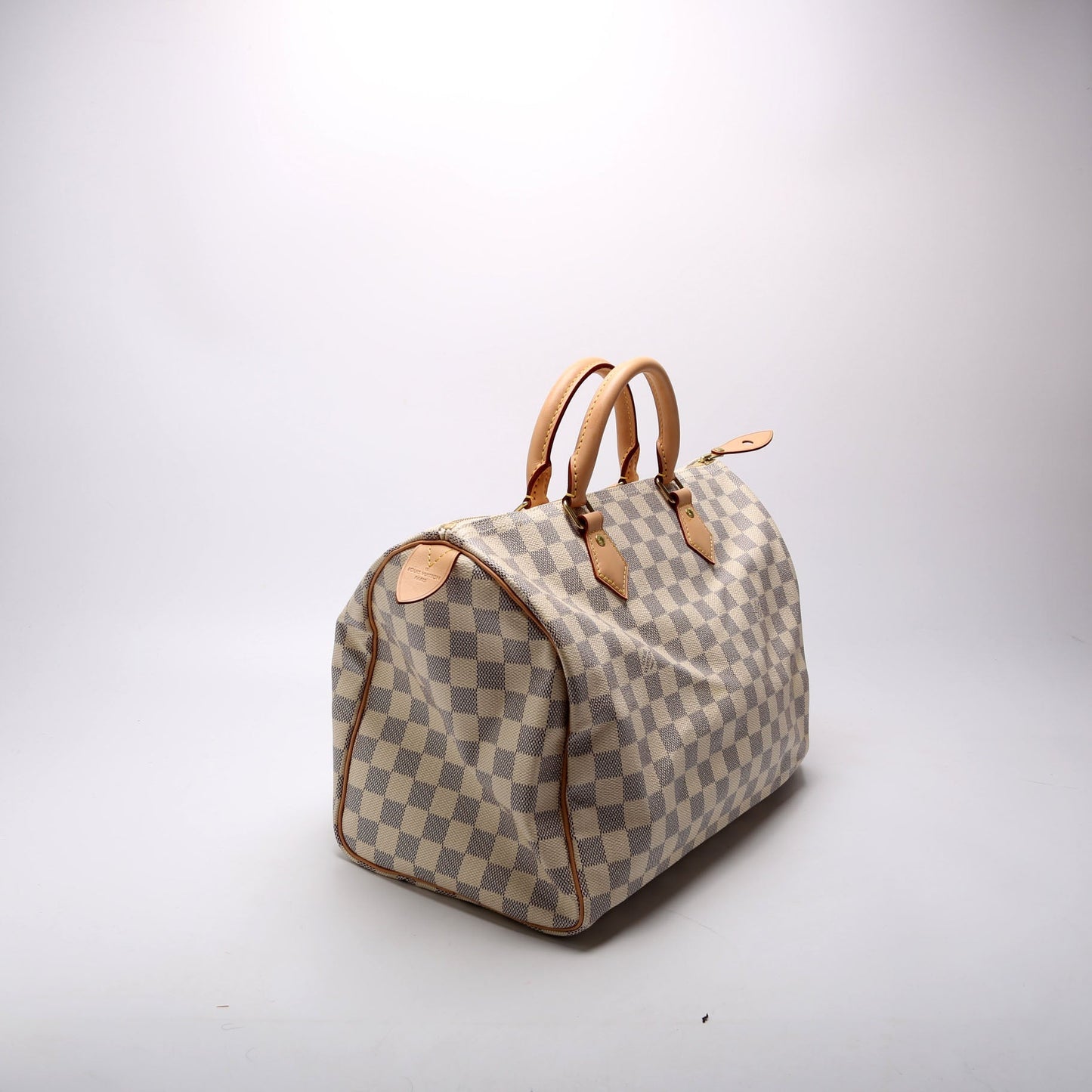 Louis Vuitton Speedy 35 Azur Damier Handbag Azur 7