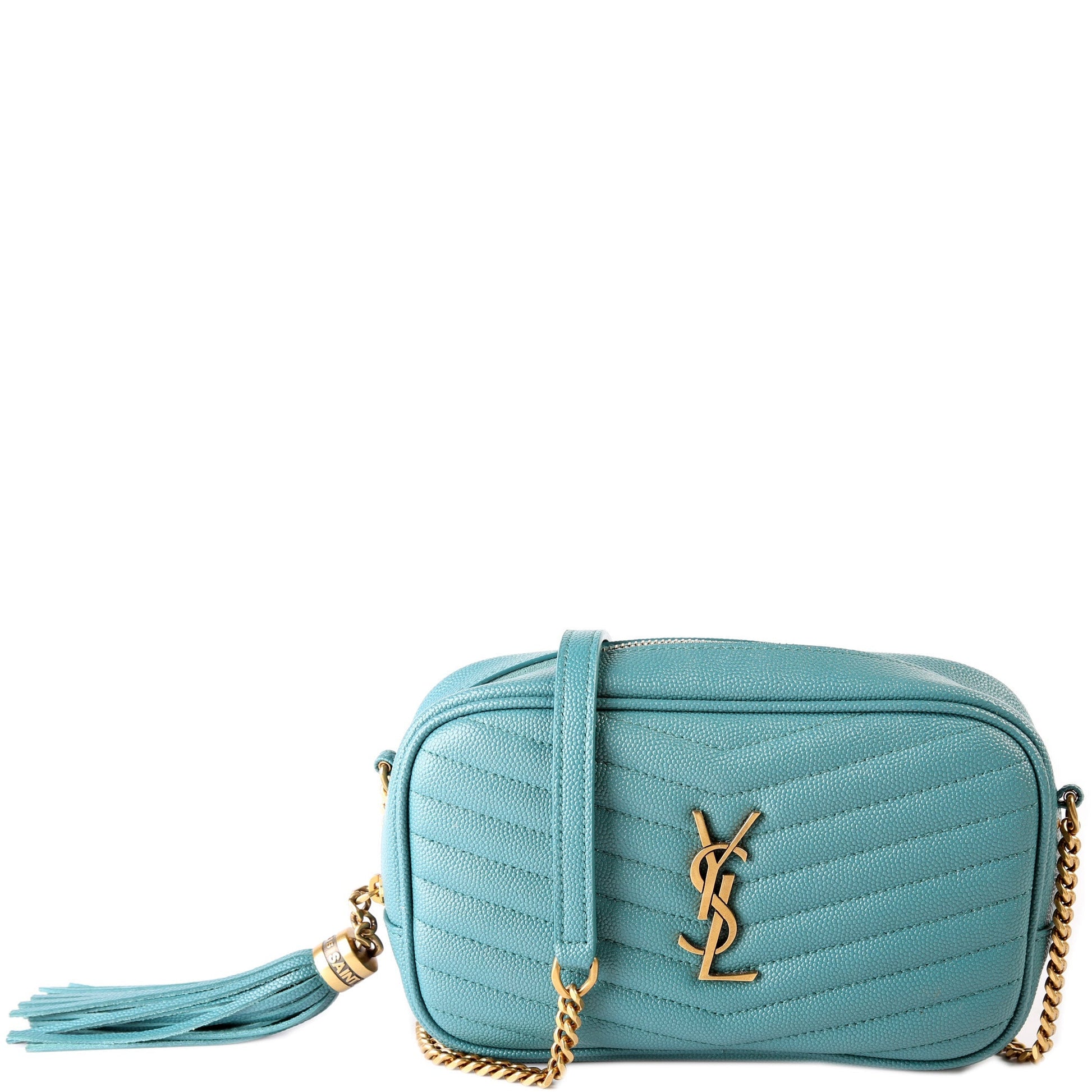 YSL Saint Laurent Saint Laurent Lou Camera Teal Bag Mini Travel Bag