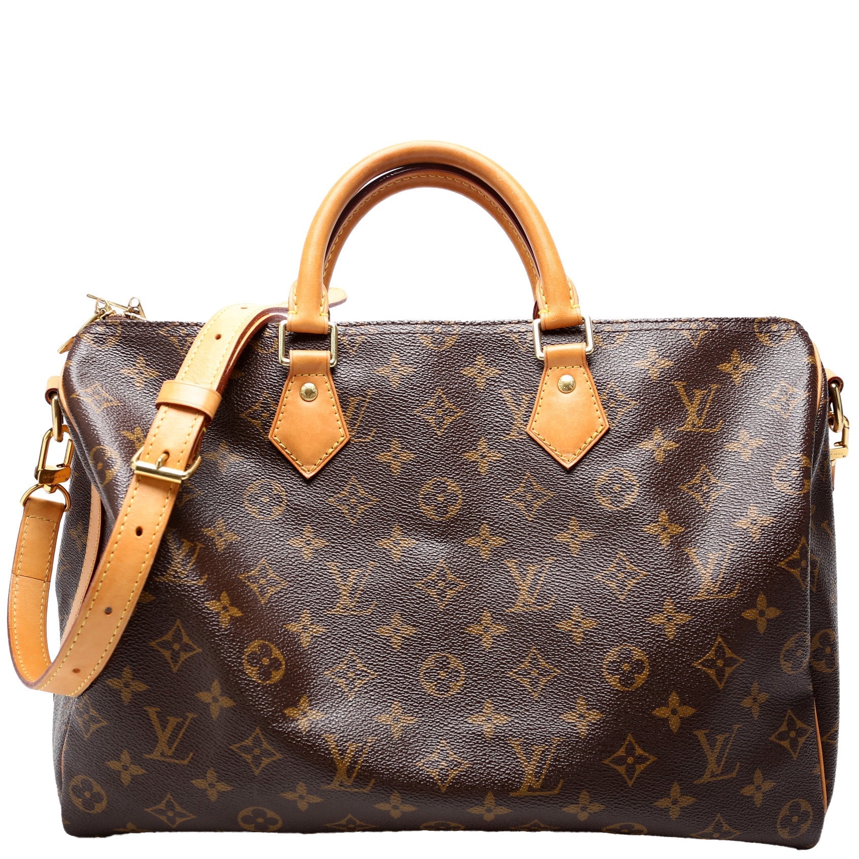 Louis Vuitton Speedy 35 Bandouliere Monogram Handbag Monogram 15