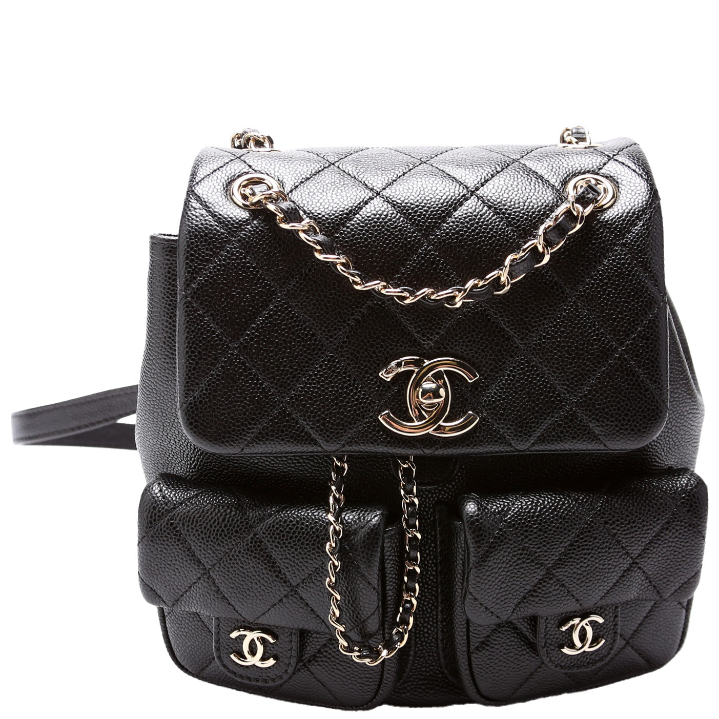 Chanel Duma Pocket Backpack Caviar RFID Small