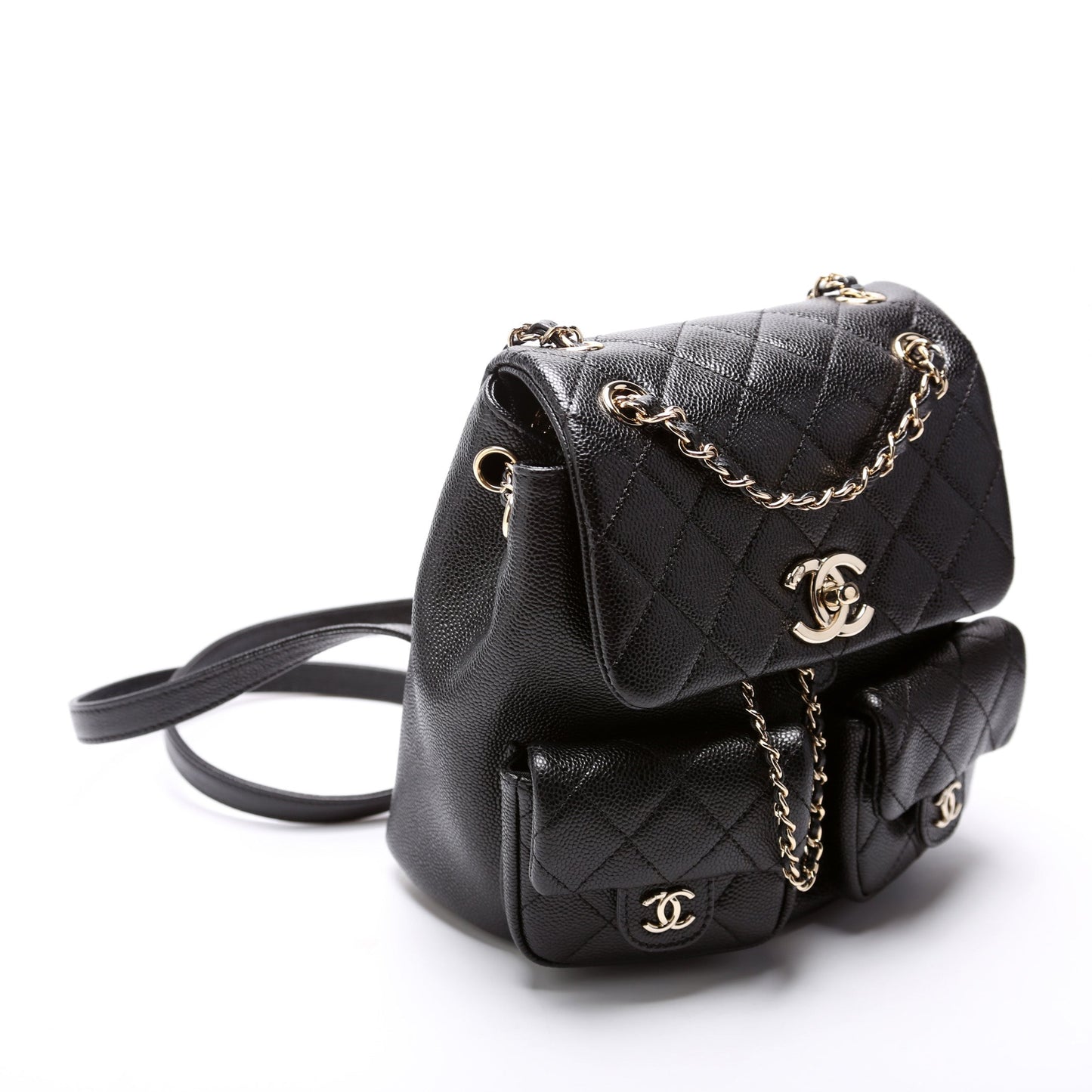 Chanel Duma Pocket Backpack Caviar RFID Small