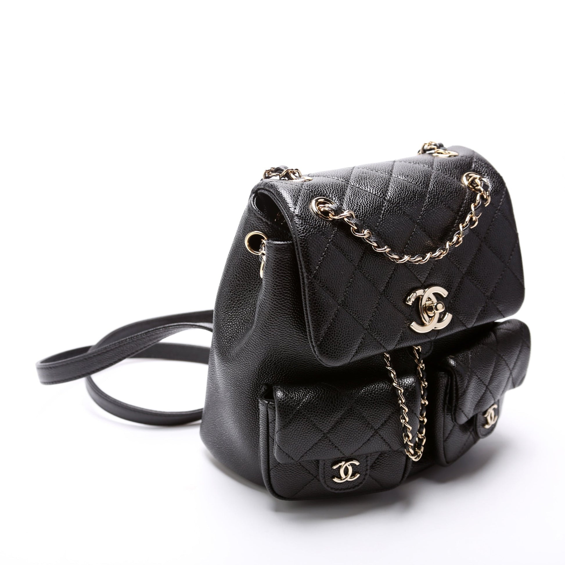 Chanel Duma Pocket Backpack Caviar RFID Small