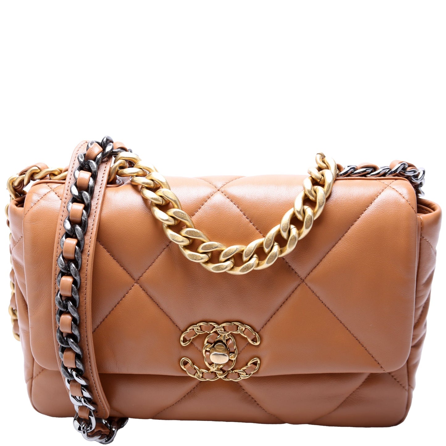 Chanel Quilted Goatskin 19 Flap RFID Handbag