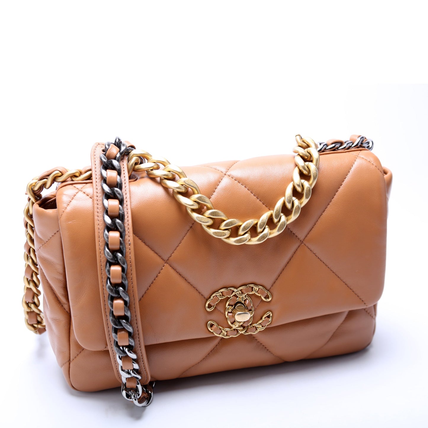 Chanel Quilted Goatskin 19 Flap RFID Handbag