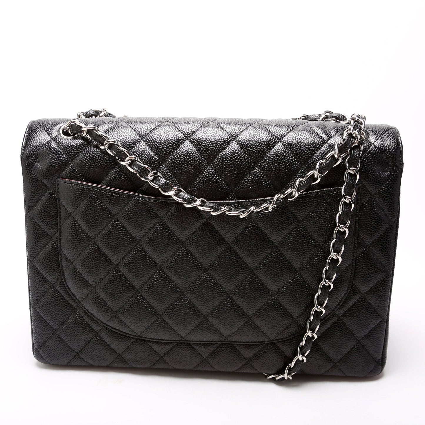 Chanel Classic Flap Maxi Caviar 14-16M Handbag 14 16M
