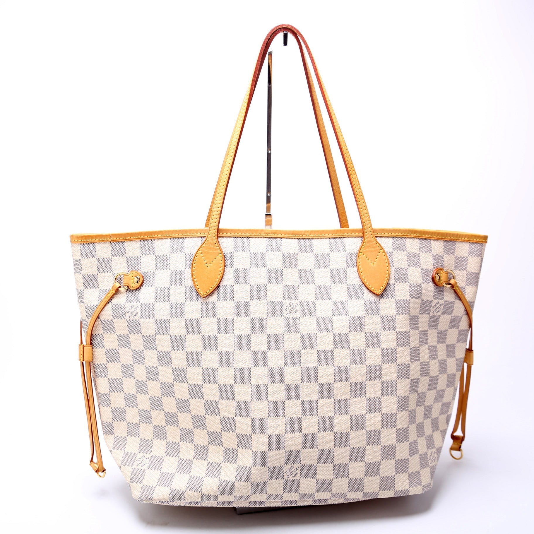 Louis Vuitton Neverfull MM Azur Damier Tote Bag Azur 46