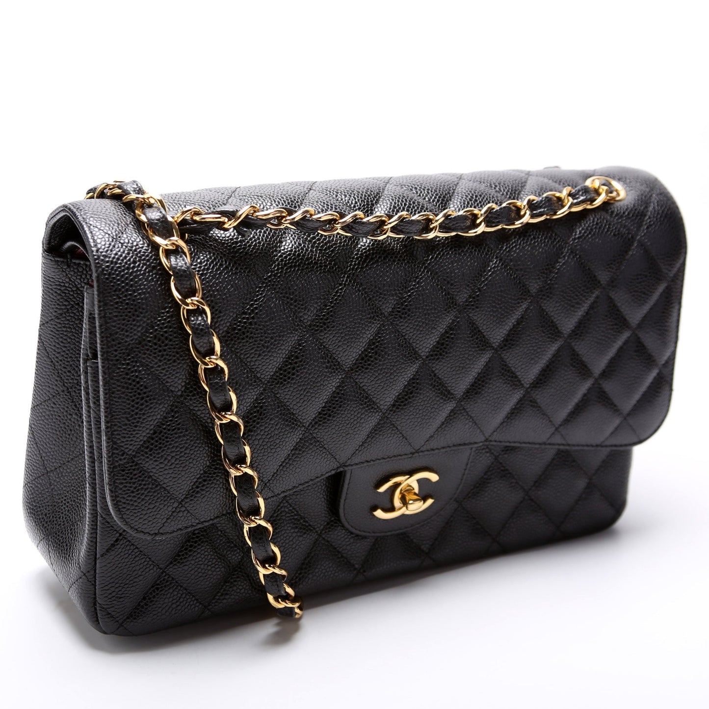 Chanel Classic Flap Jumbo Caviar 21-24M Handbag 24M 2