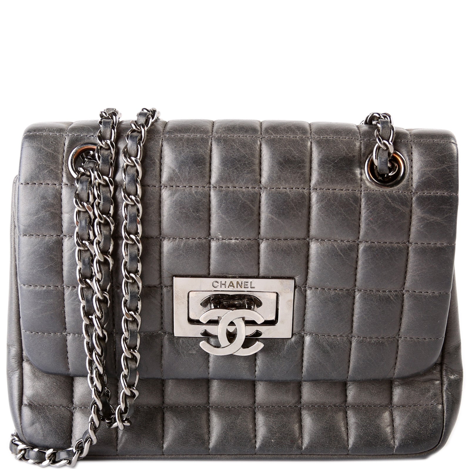 Chanel CC Bubble Square Flap 20M Lock Mini Bag