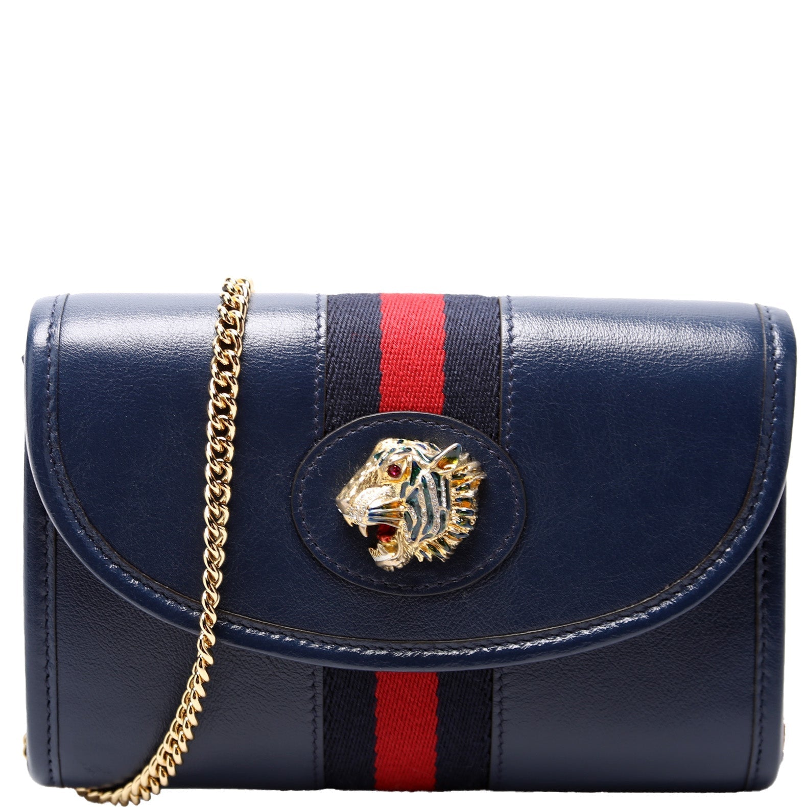 Gucci Rajah Web Leather Mini Travel Bag
