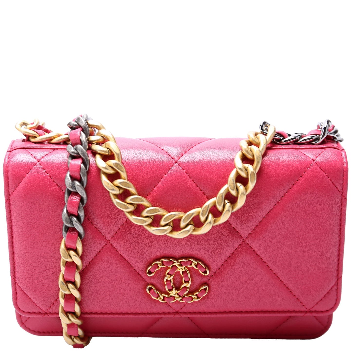 Chanel 19 WOC Quilted Lambskin 29M Clutch Bag