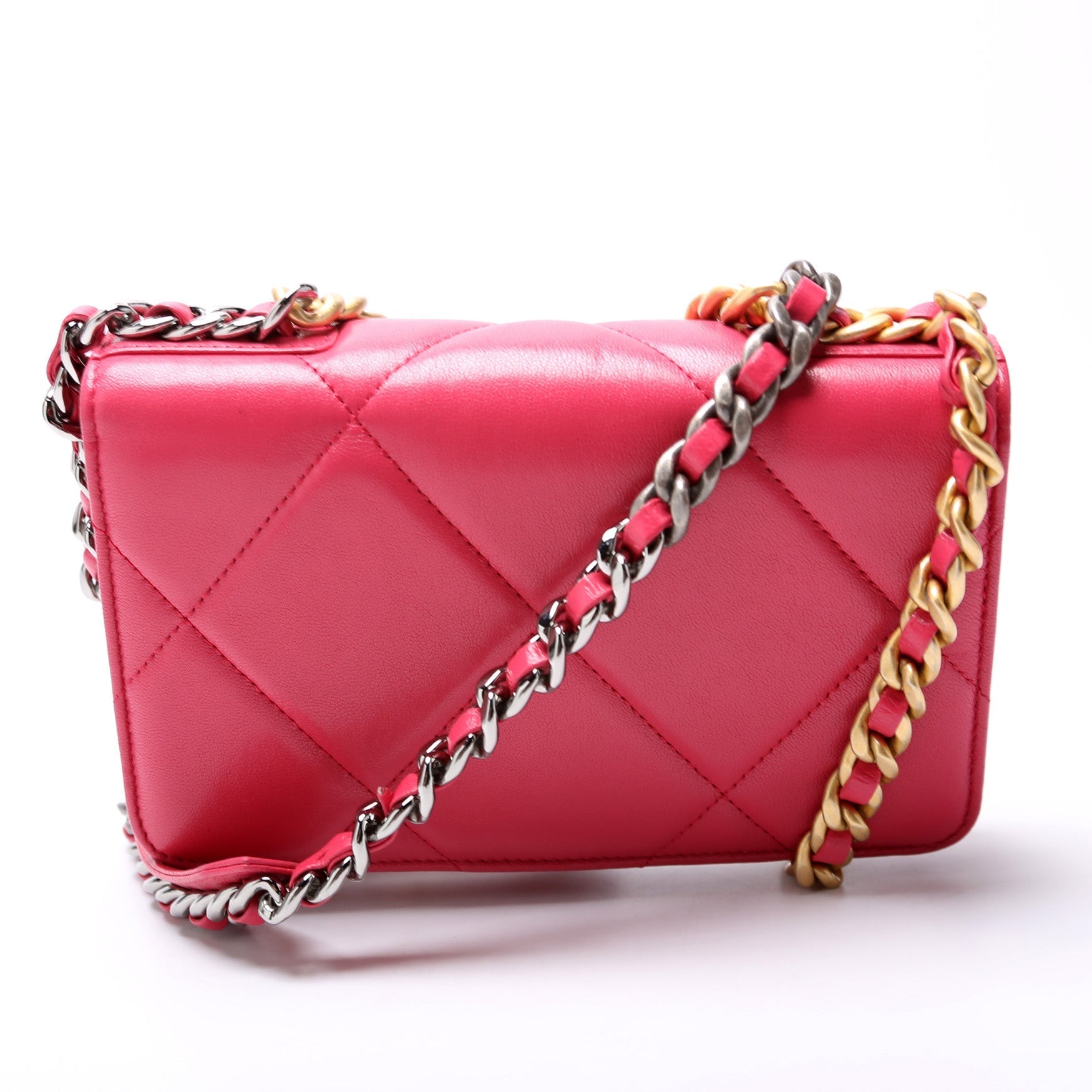 Chanel 19 WOC Quilted Lambskin 29M Clutch Bag