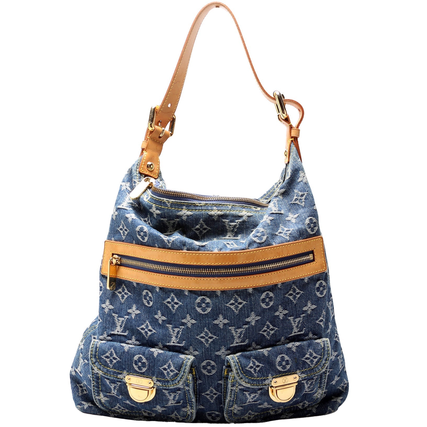Louis Vuitton Baggy GM Denim Monogram Handbag