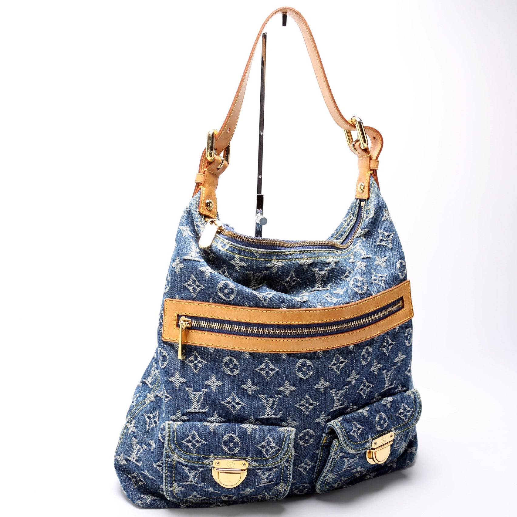 Louis Vuitton Baggy GM Denim Monogram Handbag