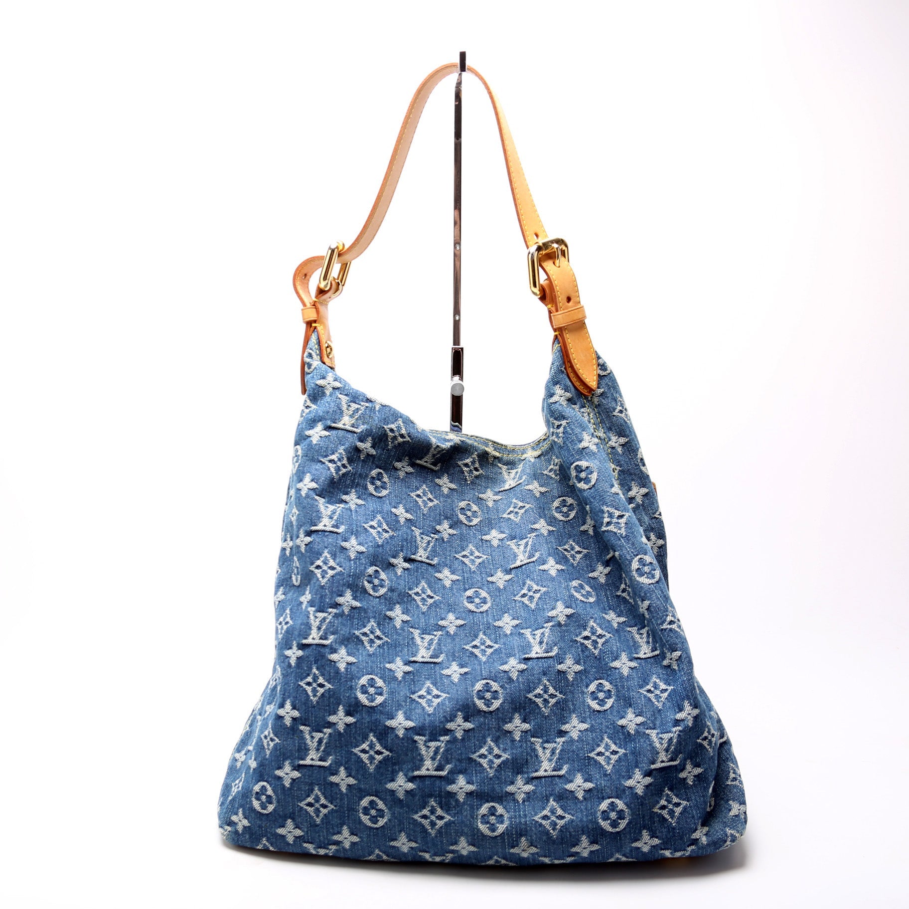 Louis Vuitton Baggy GM Denim Monogram Handbag