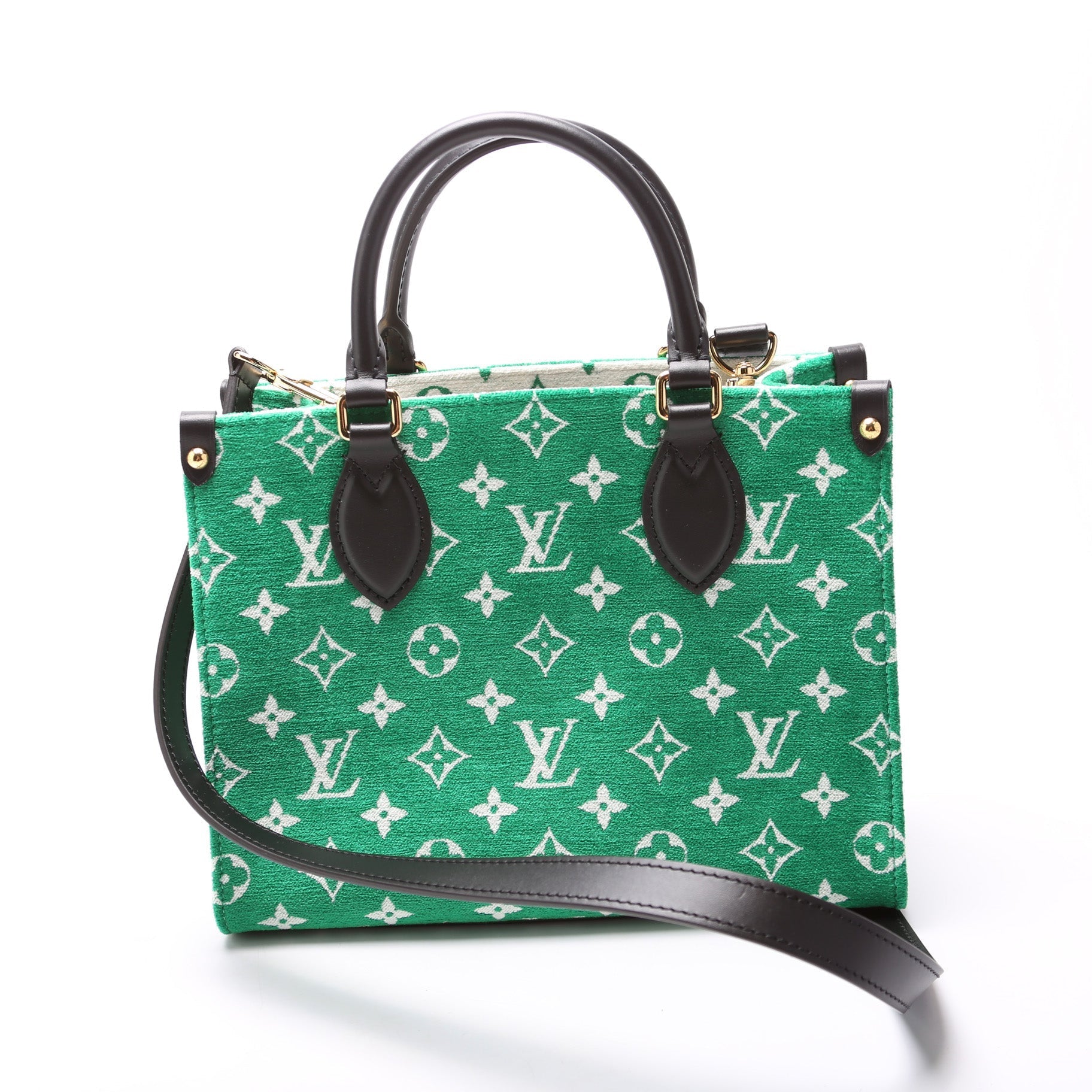 Louis Vuitton ONTHEGO PM Jacquard Veet Monogram Handbag