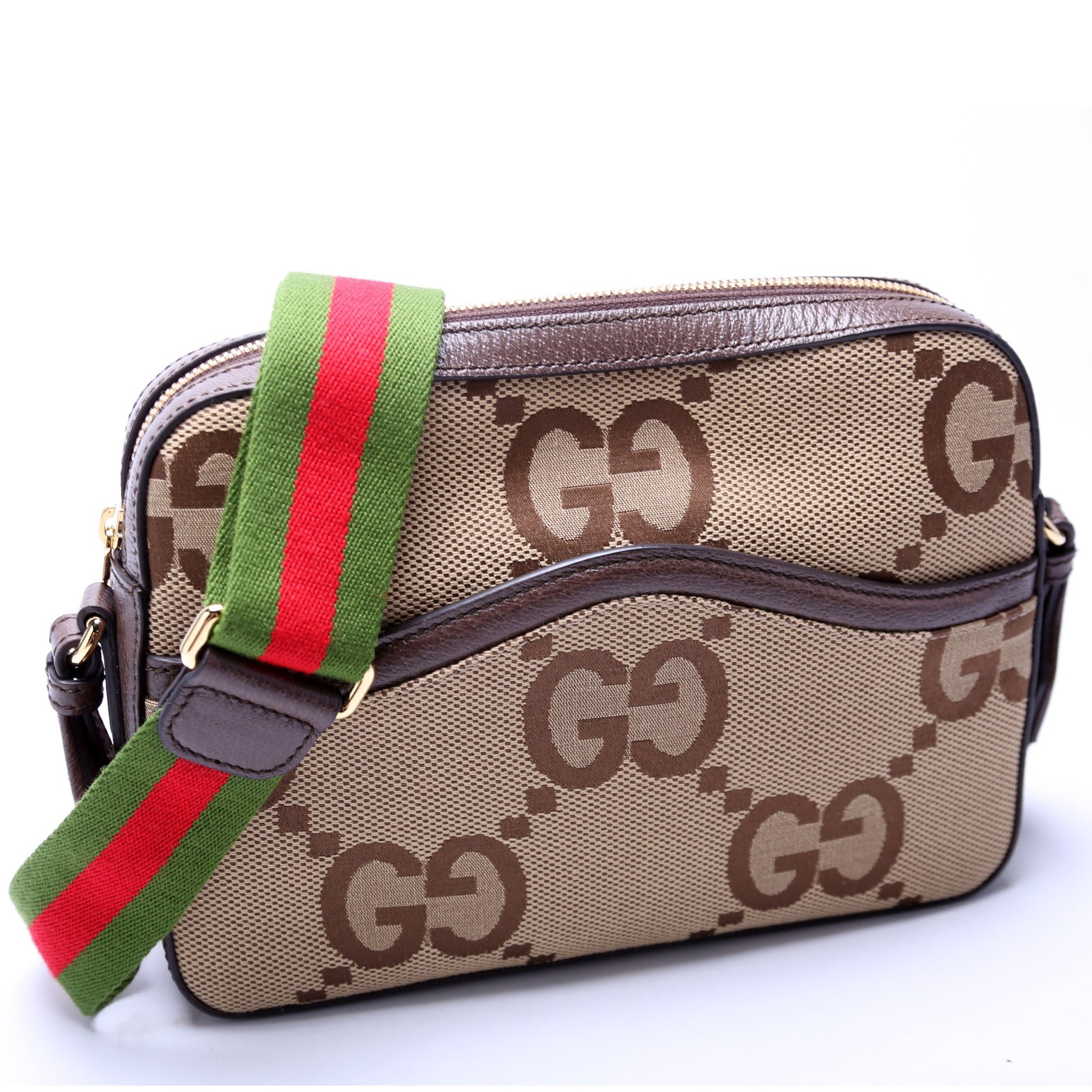 Gucci Jumbo GG Messenger Canvas Travel Bag