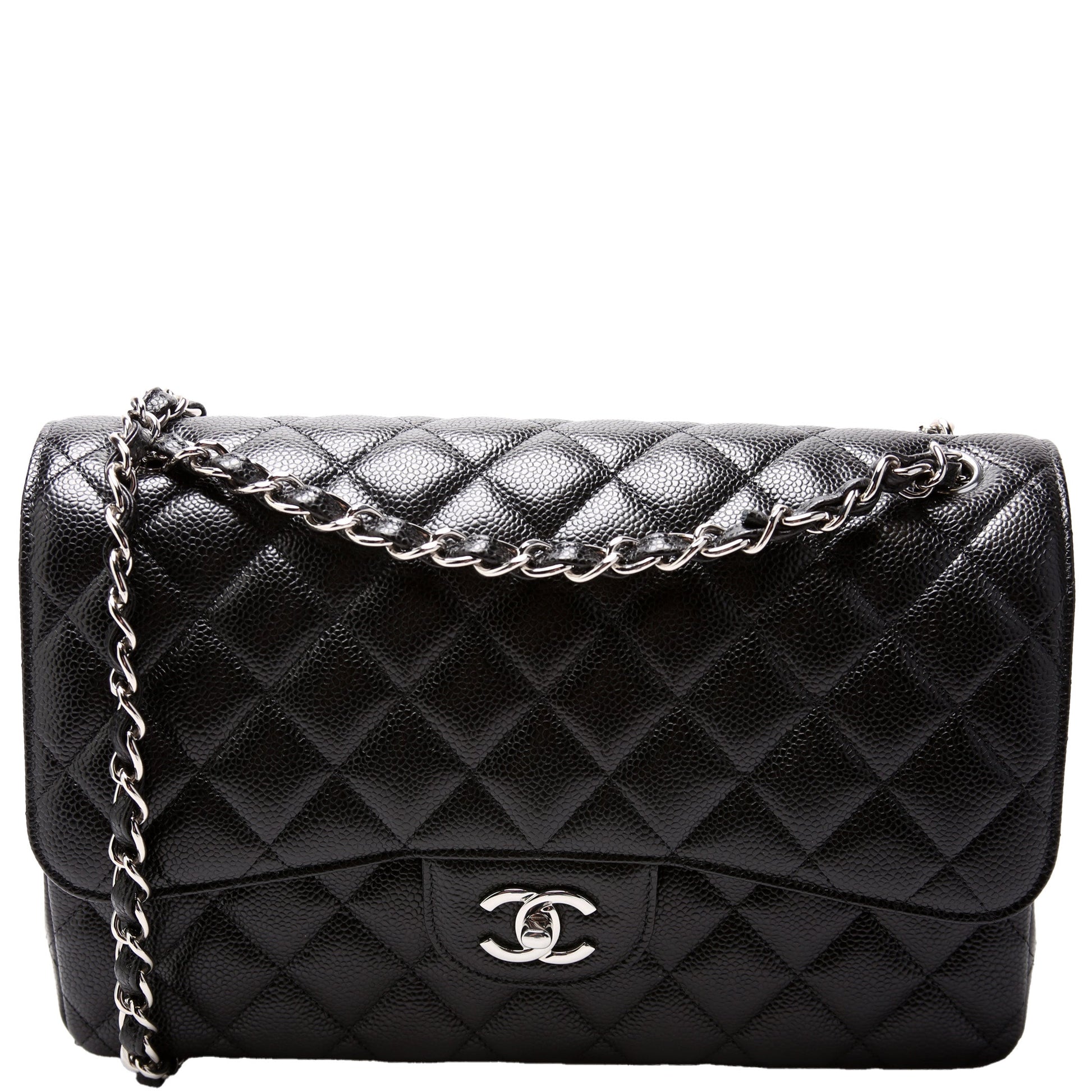 Chanel Classic Flap Jumbo Caviar RFID Handbag
