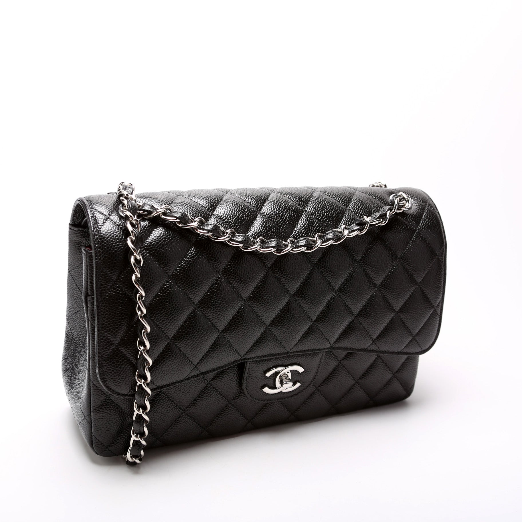 Chanel Classic Flap Jumbo Caviar RFID Handbag