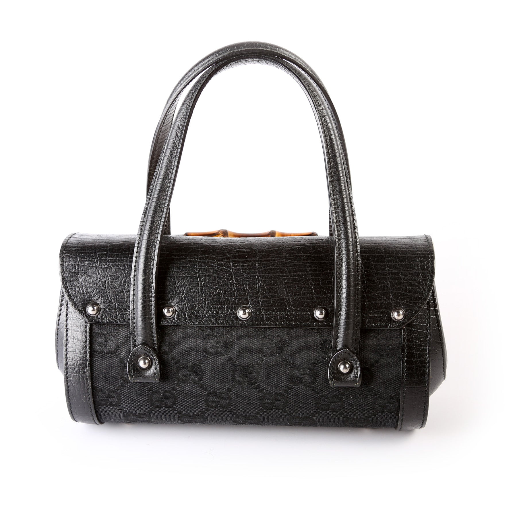 Gucci GG Bamboo Bullet Canvas Travel Bag