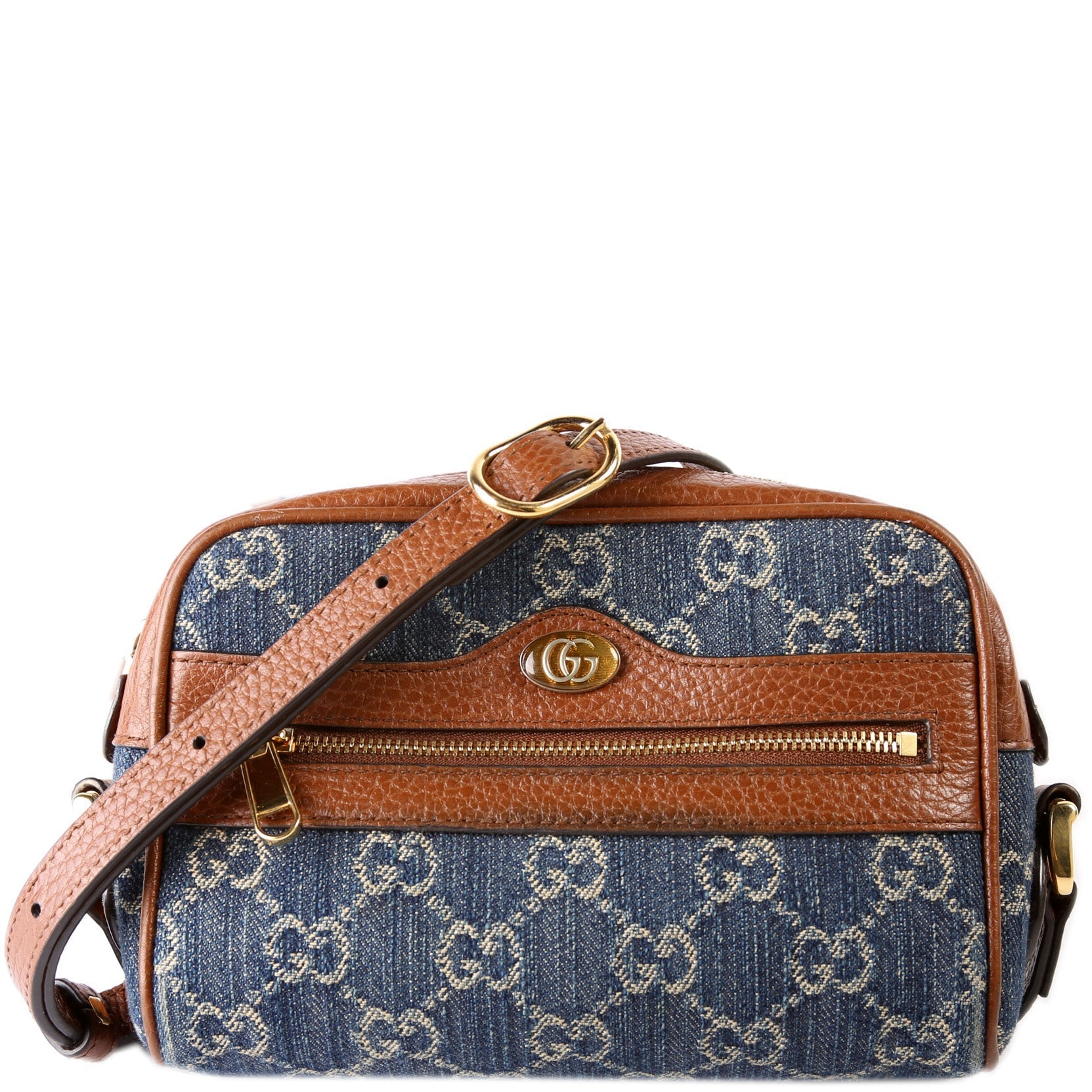 Gucci GG Ophidia Denim Mini Travel Bag