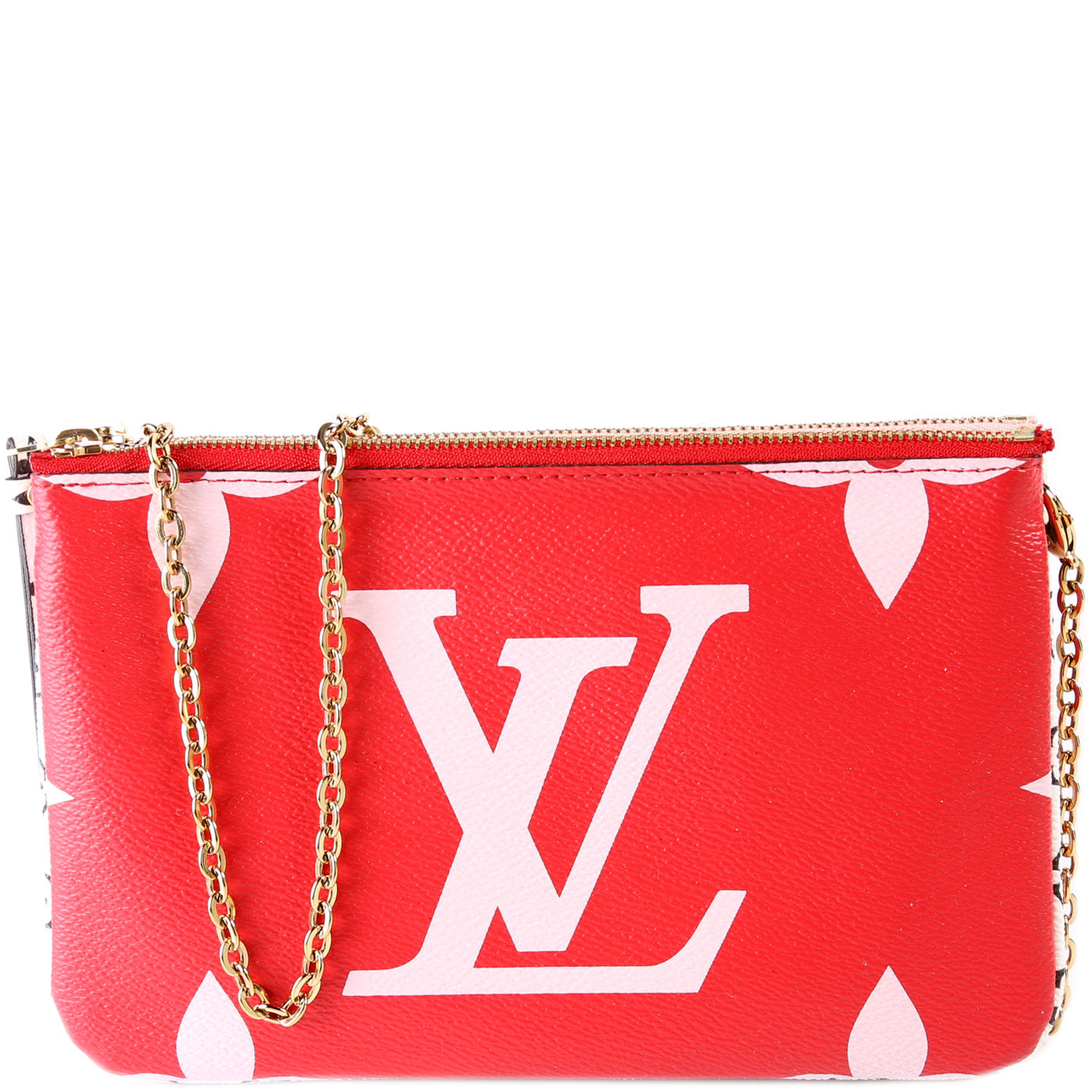 Louis Vuitton Double Zip Giant Rouge Monogram Handbag