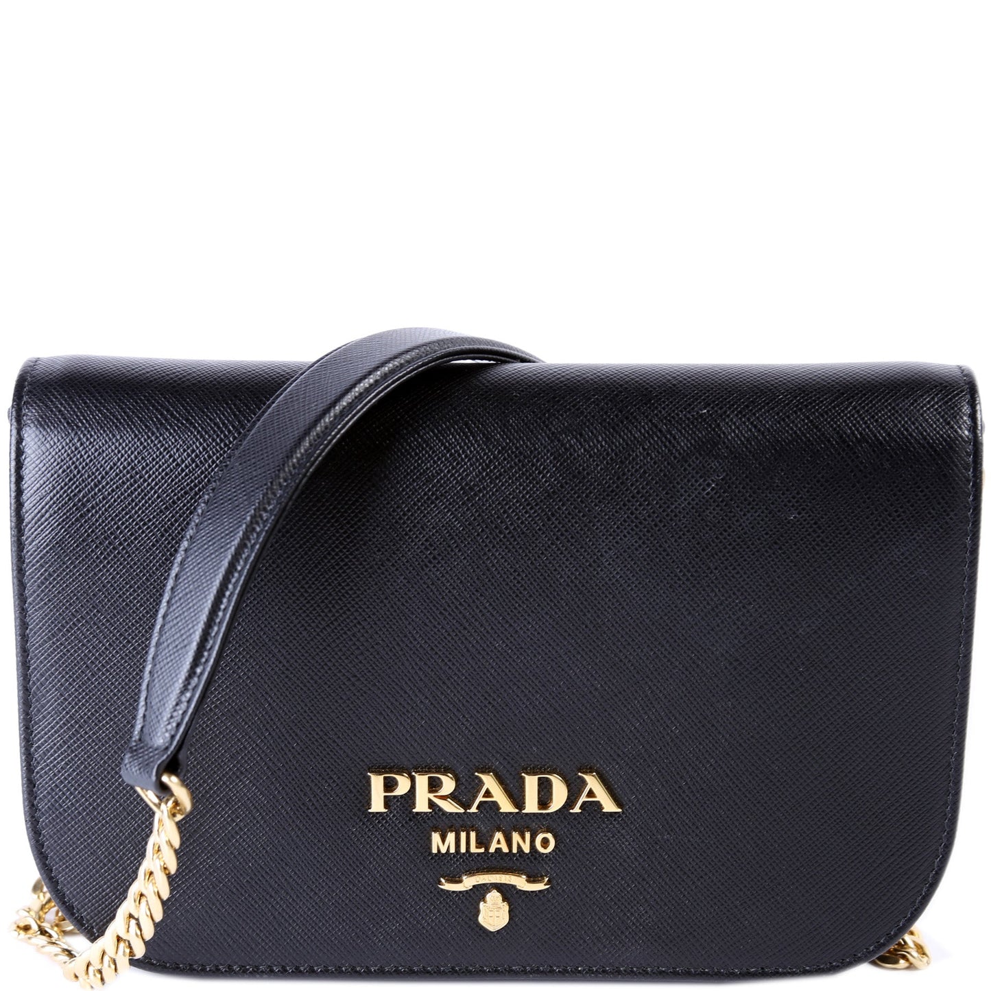 Prada Saffiano Lux Crossbody Bag Flap
