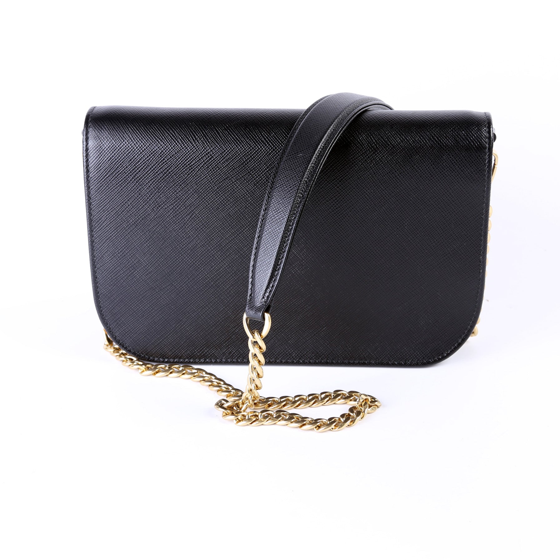 Prada Saffiano Lux Crossbody Bag Flap