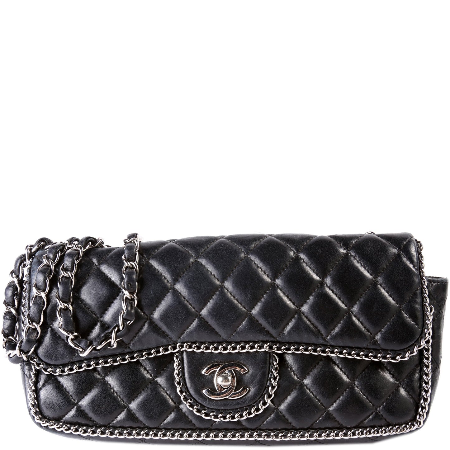 Chanel Around E W Flap Lambskin 11M Handbag