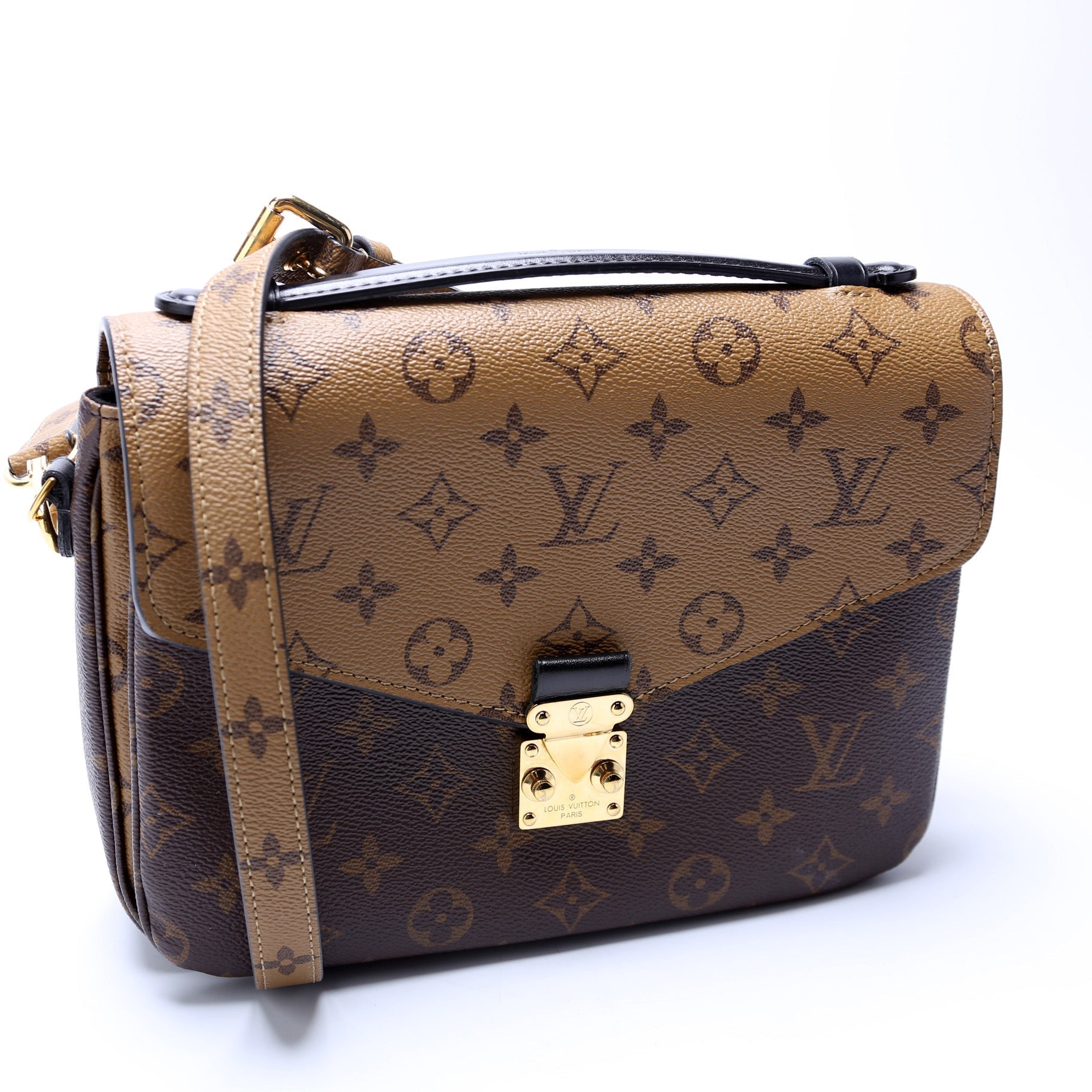 Louis Vuitton Pochette Metis Reverse Monogram Clutch Bag Monogram 12