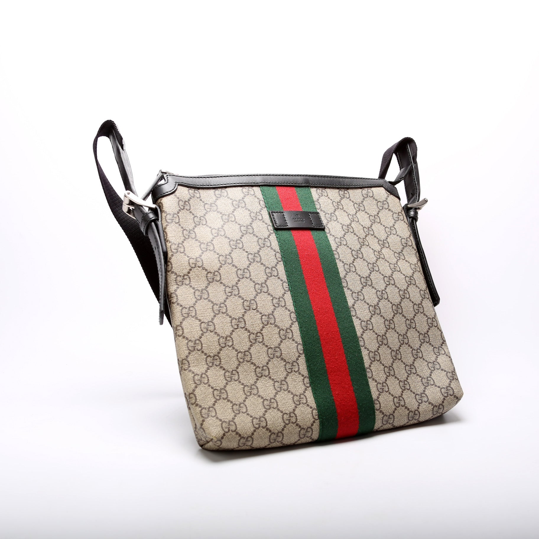 Gucci GG Supreme Web Messenger Travel Bag Messenger 3