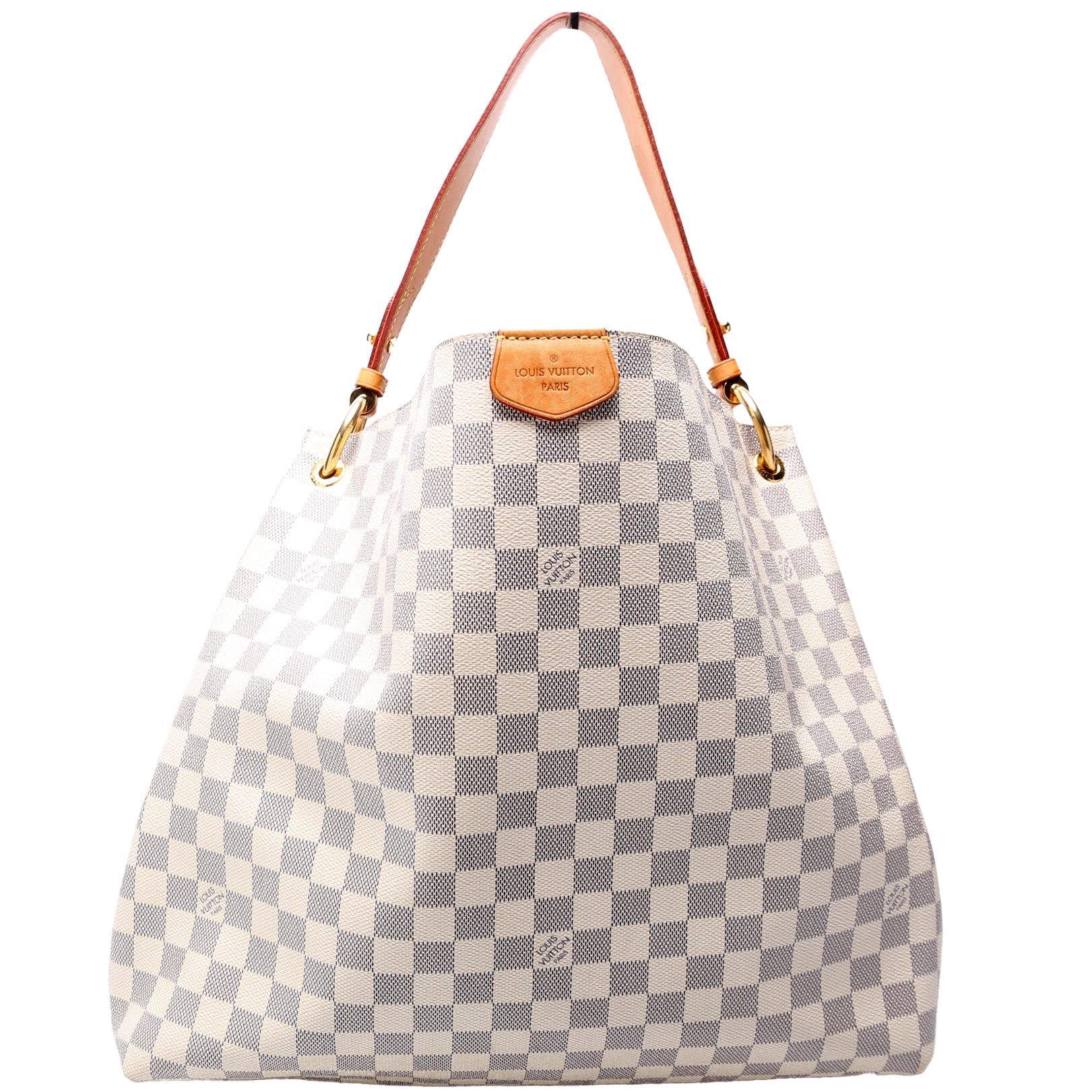 Louis Vuitton Graceful MM Azur Damier Handbag Azur 10
